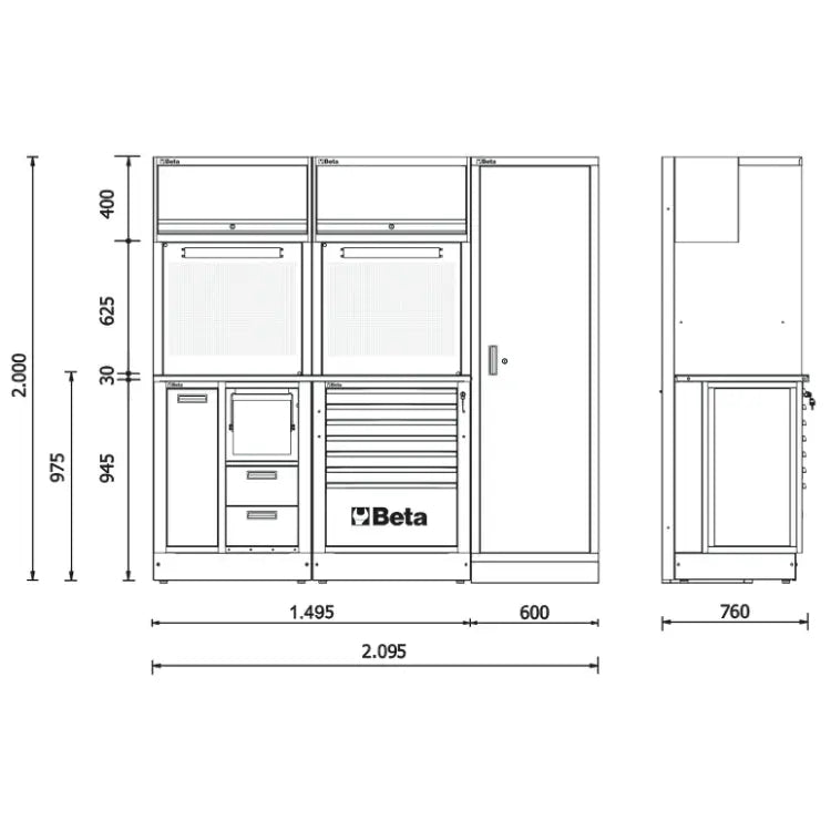 Beta Tools (Article# RSC50 2.0 C) RSC50 2.0 Equipment Combination Workshop - BT 050001016 