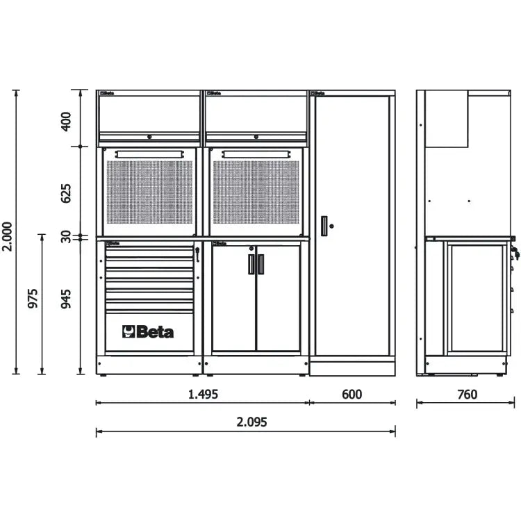 Beta Tools (Article# RSC50 2.0 DX) RSC50 2.0 Equipment Combination Workshop - BT 050001023 