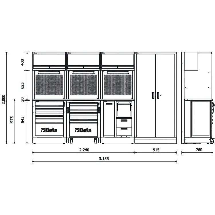 Beta Tools (Article# RSC50 2.0 FX) RSC50 2.0 Equipment Combination Workshop - BT 050001032 