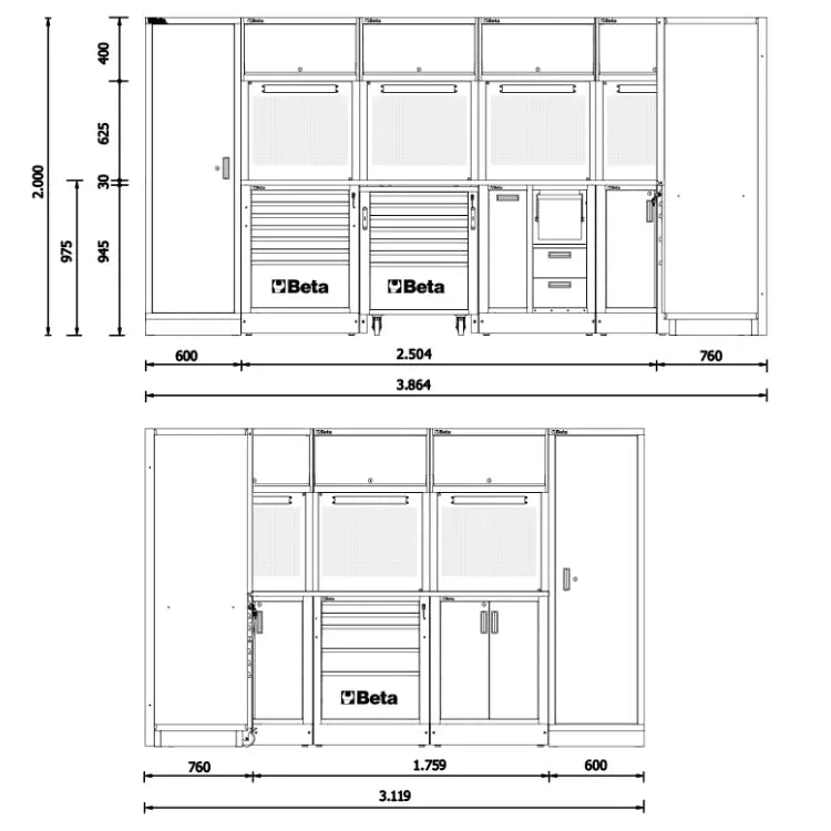 Beta Tools (Article# RSC50 2.0 I) RSC50 2.0 Equipment Combination Workshop - BT 050001046 