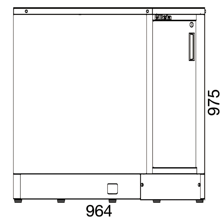 Beta Tools (Article# RSC50 2.0 KNAI-W) Lower Corner Module for Workshop Equipment Combination RSC50 2.0 - BT 050001337