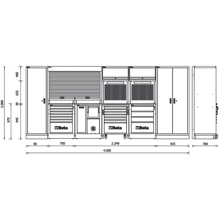 Beta Tools (Article# RSC50 2.0) RSC50 2.0 Equipment Combination Workshop - BT 050001001 