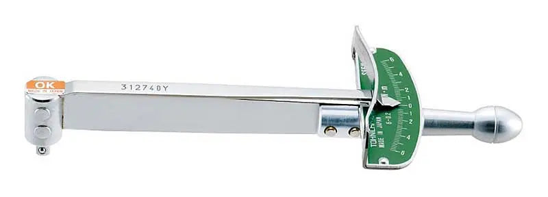 Tohnichi Beam Type Torque Wrench, Range 0-6, 0.2lbf.in resolution, 1/4" Square Drive - 7SF-A Torque Driver Tohnichi
