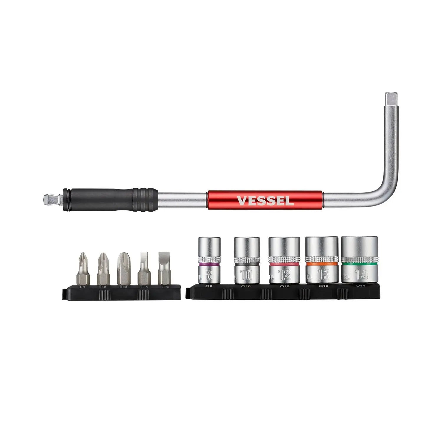 Vessel Tools Set of 11 2-Way Speed L-Handle - VL SLH21U