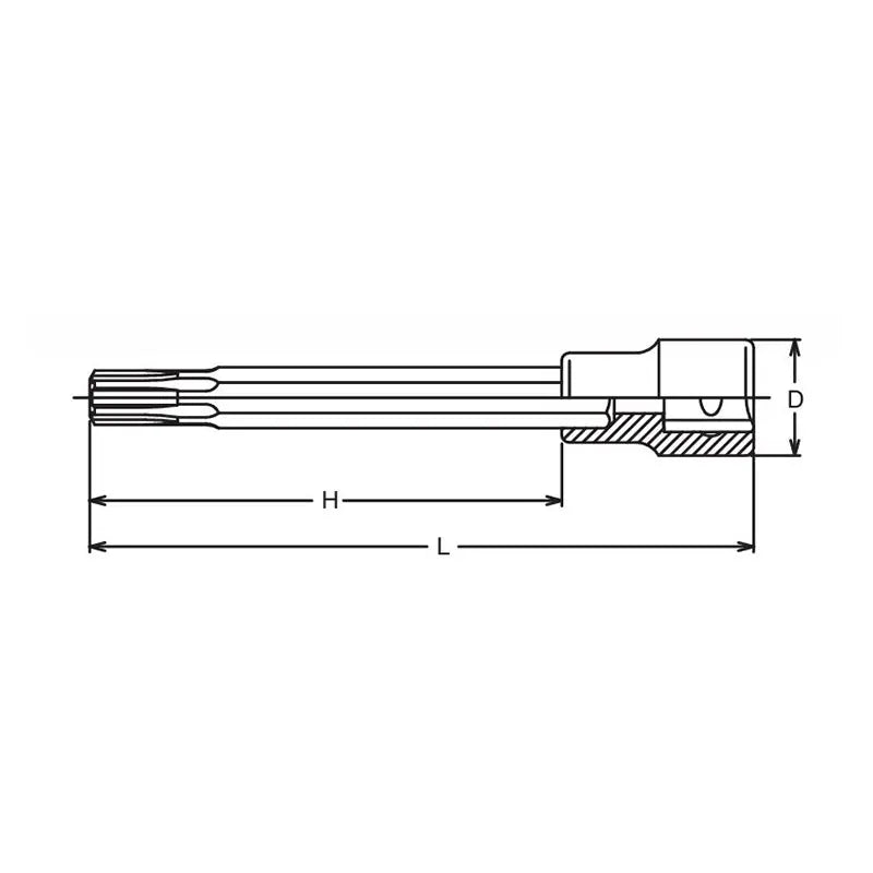 Ko-ken Tools 1/2 Sq. Dr. Bit Socket 140mm For Cylinder head bolt Ko-ken Tools