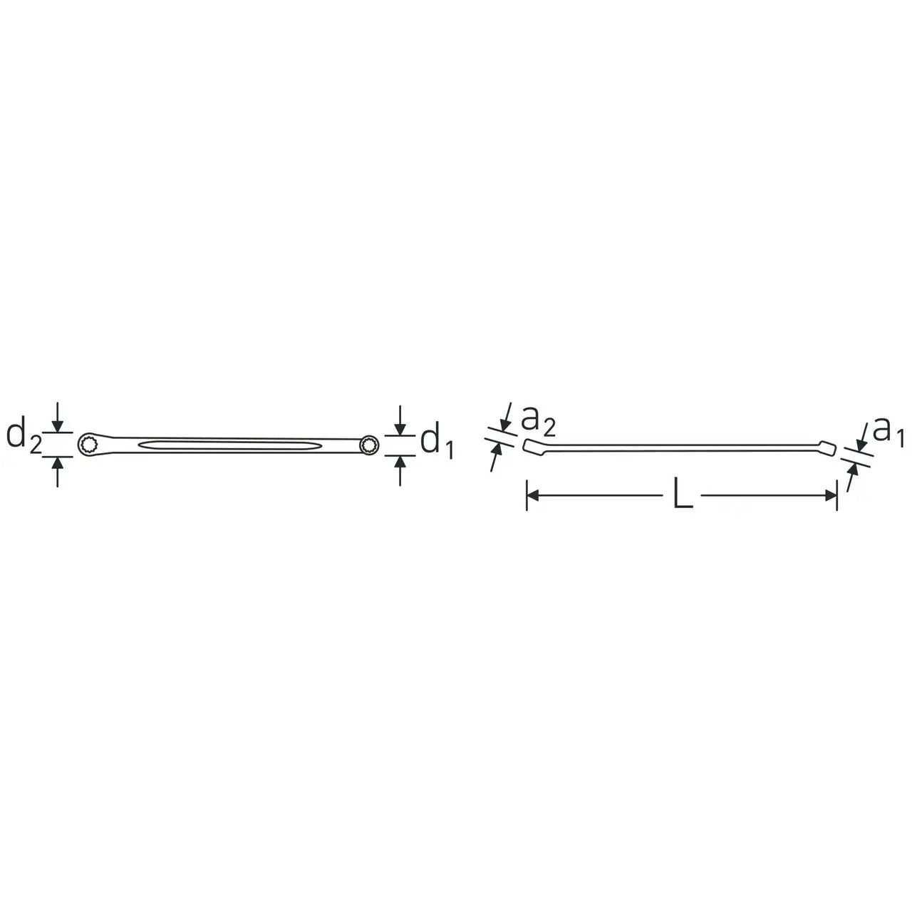 Stahlwille Double Ended Ring Wrench, 250mm, 10 x 11mm - ST 41031011 Stahlwille