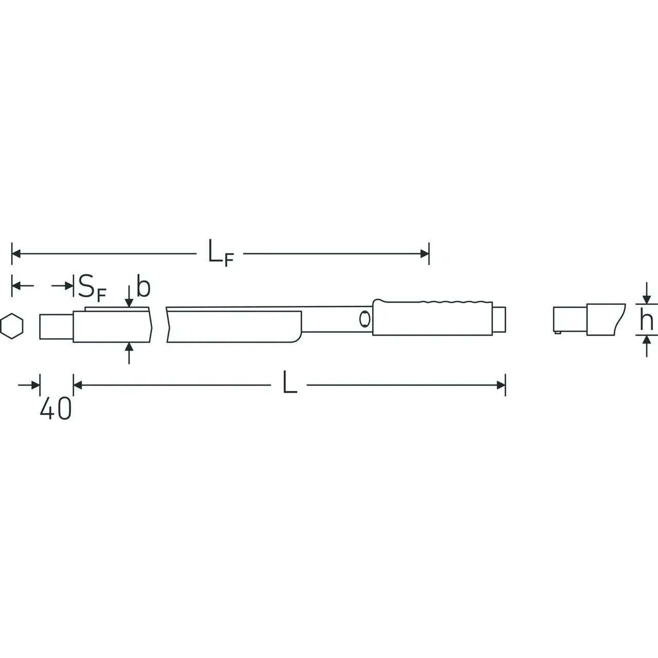 Stahlwille Manoskop Service Torque Wrench for Shell Tools with Holder - ST 50180080 Stahlwille