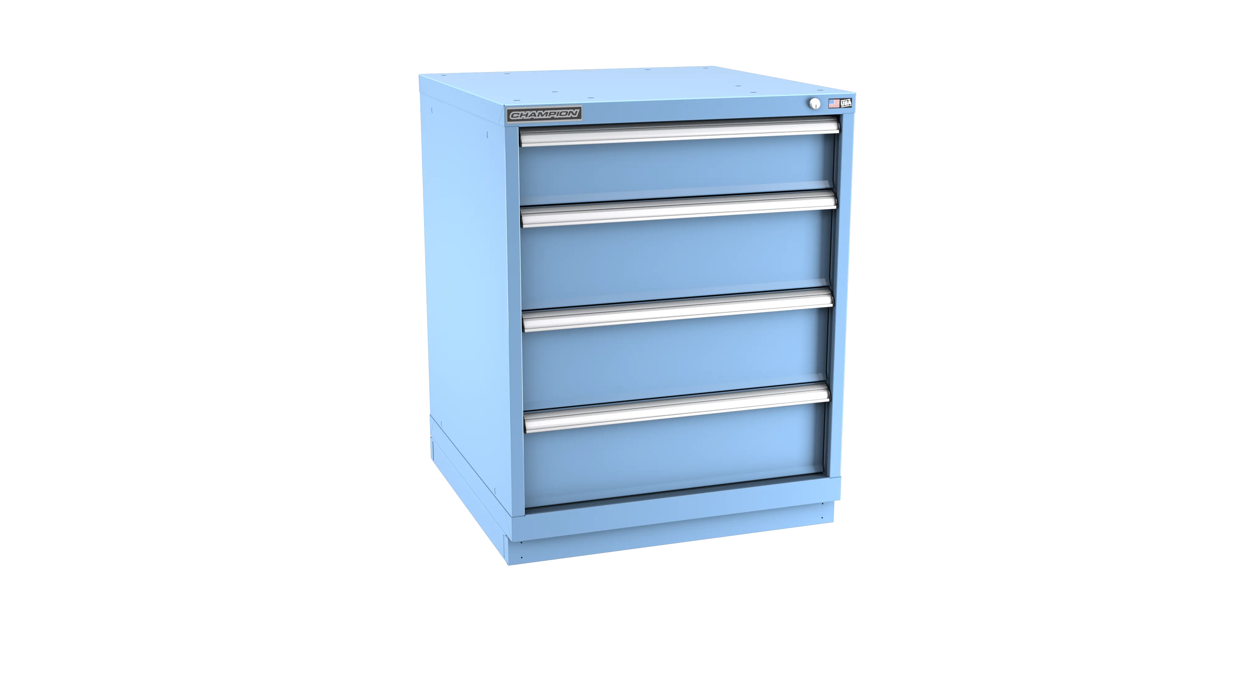 Champion Tool 4-Drawer Modular Cabinet, 28-1/4 W x 35-7/8 H x 28-1/2 D in - CM SW1500-0401-ILC-FTB Champion Tool Storage