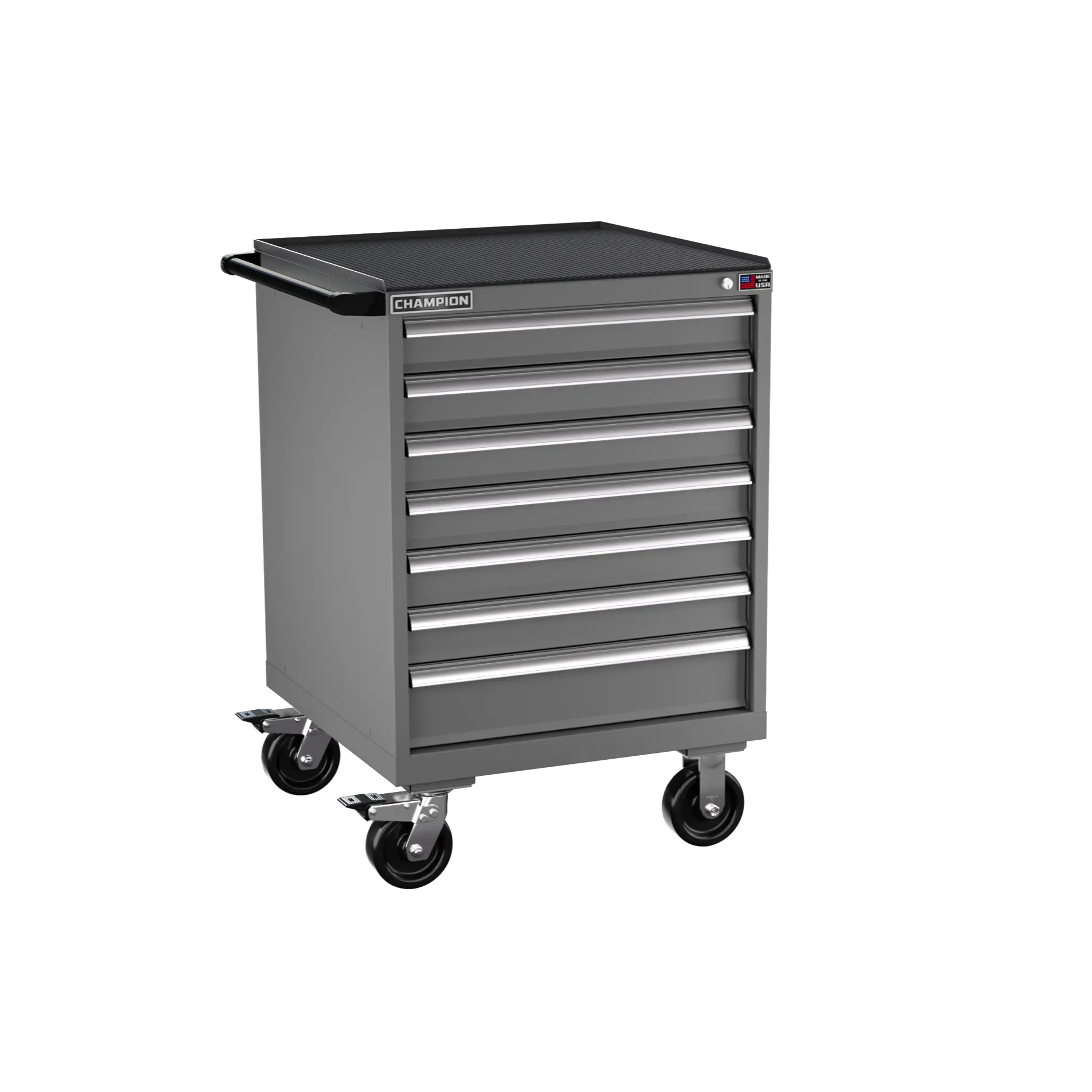 Champion Tool 7-Drawer Metal Mobile Modular Storage Cabinet with 114 Compartments, 28-1/4 W x 42-1/4 H x 28-1/2 D in - CM SW1500-0702ILC-MB8-RT Champion Tool Storage