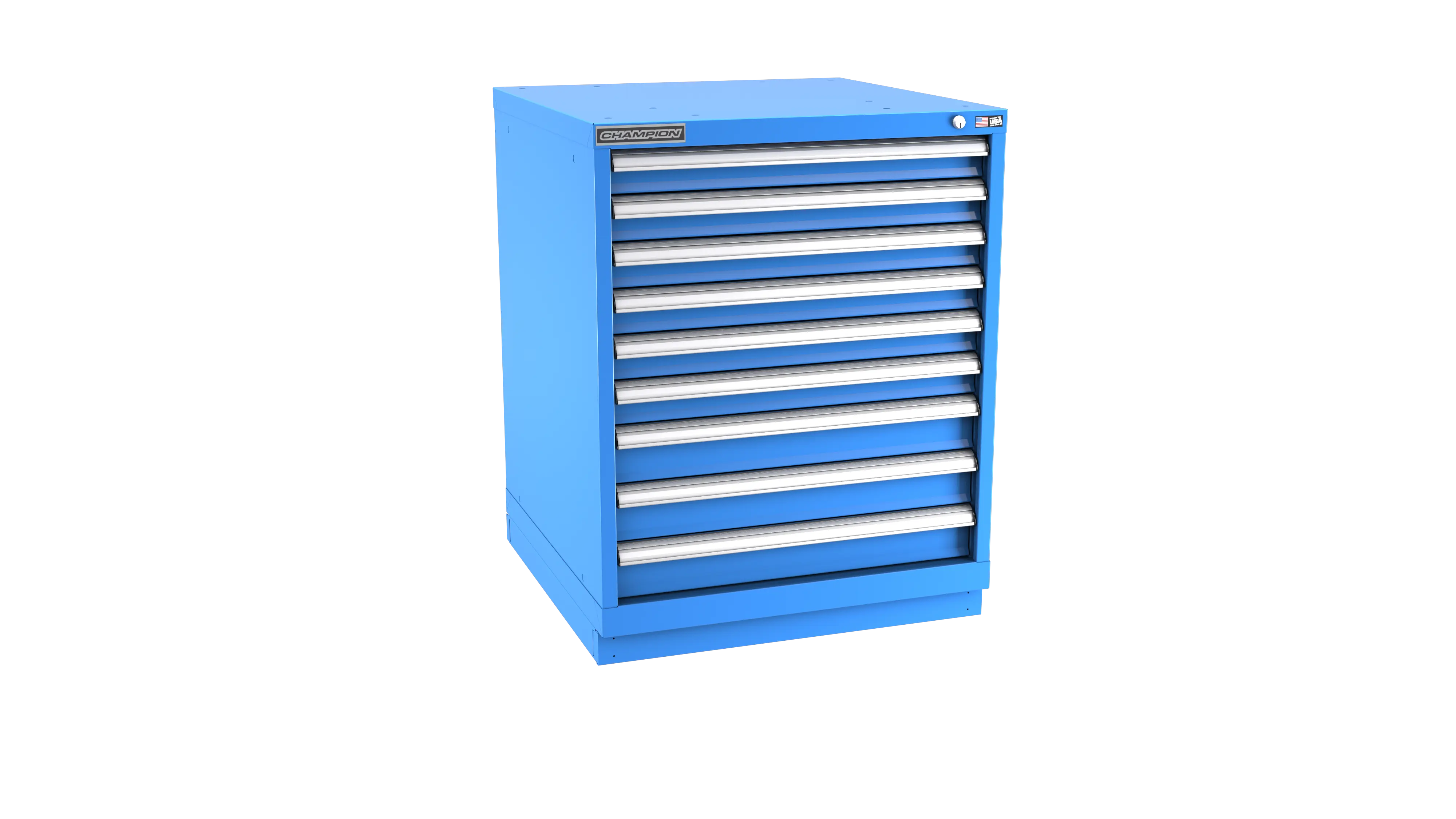 Champion Tool 9-Drawer Modular Cabinet, 28-1/4 W x 35-7/8 H x 28-1/2 D in - CM SW1500-0901-ILC-FTB Champion Tool Storage