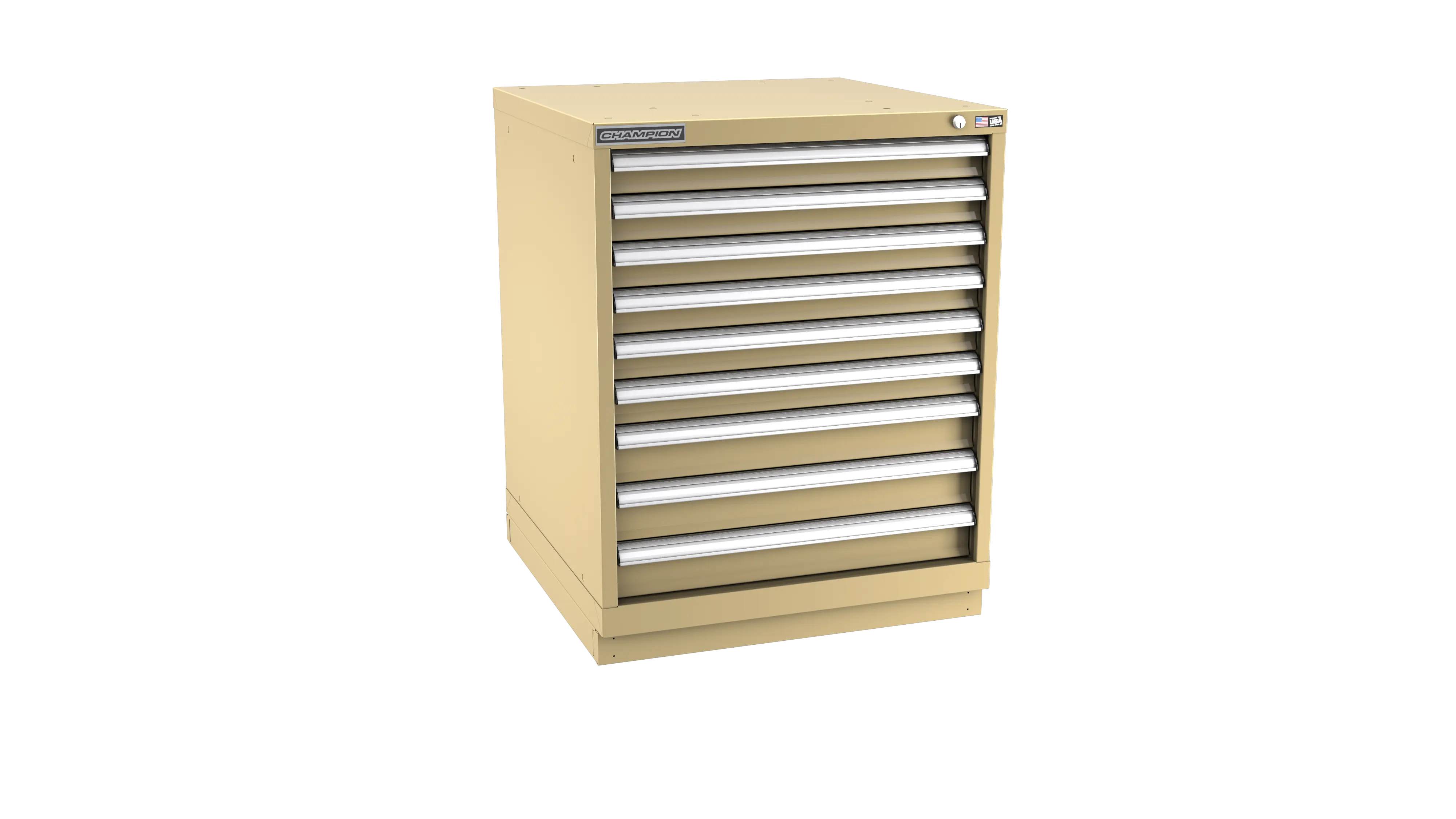Champion Tool 9-Drawer Modular Cabinet, 28-1/4 W x 35-7/8 H x 28-1/2 D in - CM SW1500-0901-ILC-FTB Champion Tool Storage