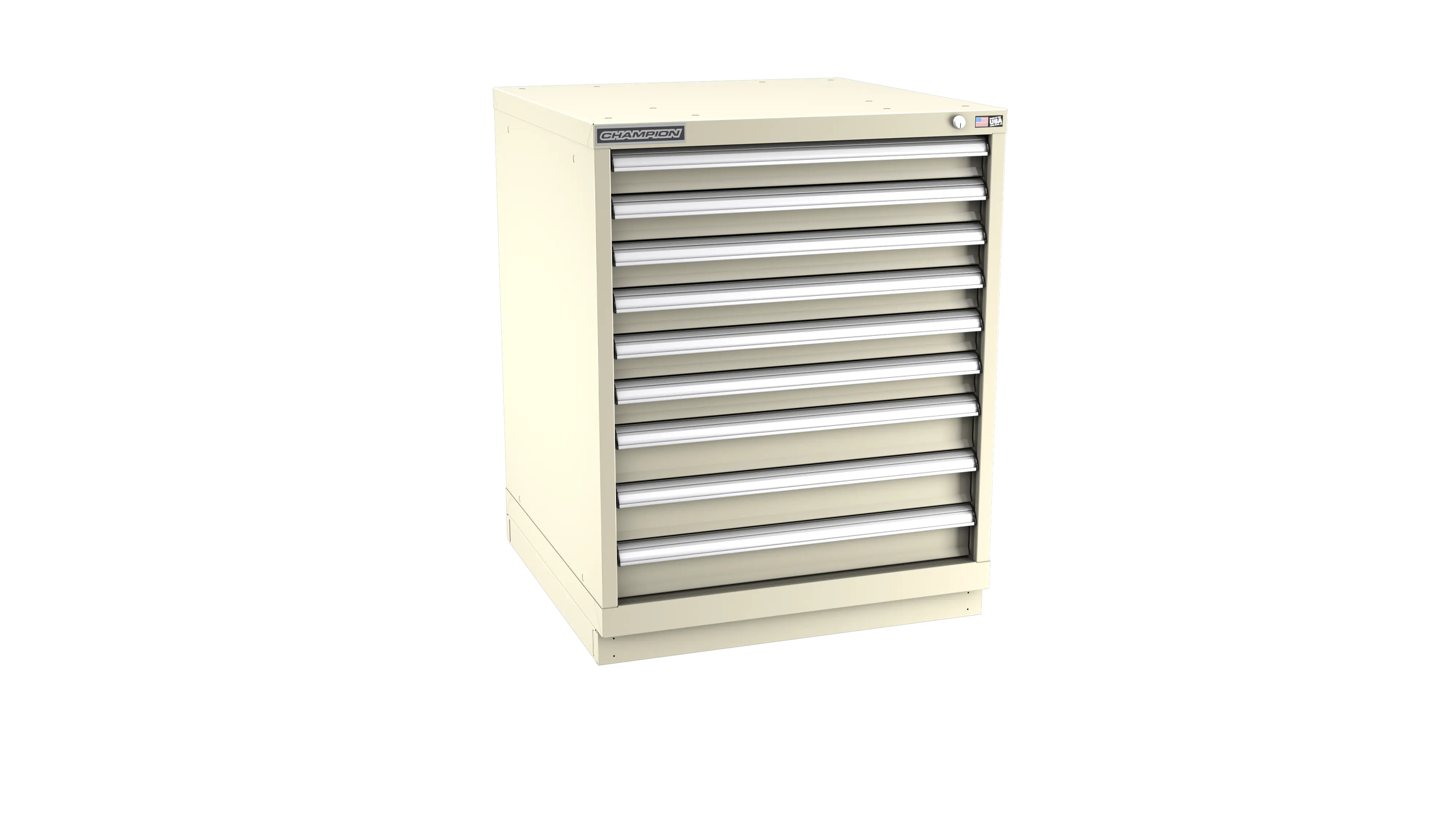 Champion Tool 9-Drawer Modular Cabinet, 28-1/4 W x 35-7/8 H x 28-1/2 D in - CM SW1500-0901-ILC-FTB Champion Tool Storage