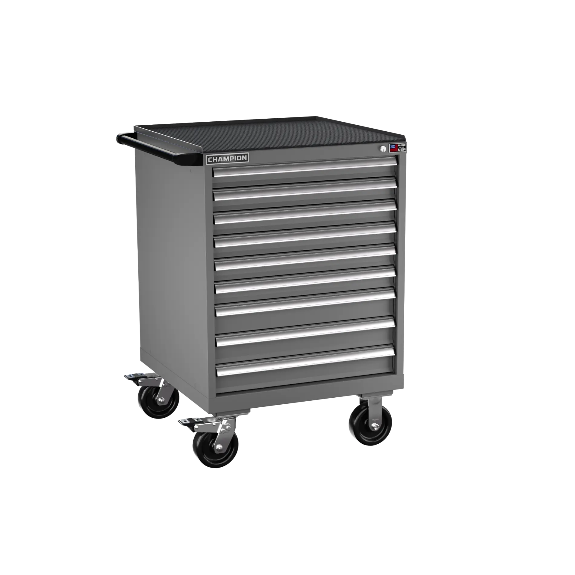 Champion Tool 9-Drawer Metal Mobile Modular Storage Cabinet without Compartments, 28-1/4 W x 42-1/4 H x 28-1/2 D in - CM SW1500-0901IL-MB8-RT Champion Tool Storage