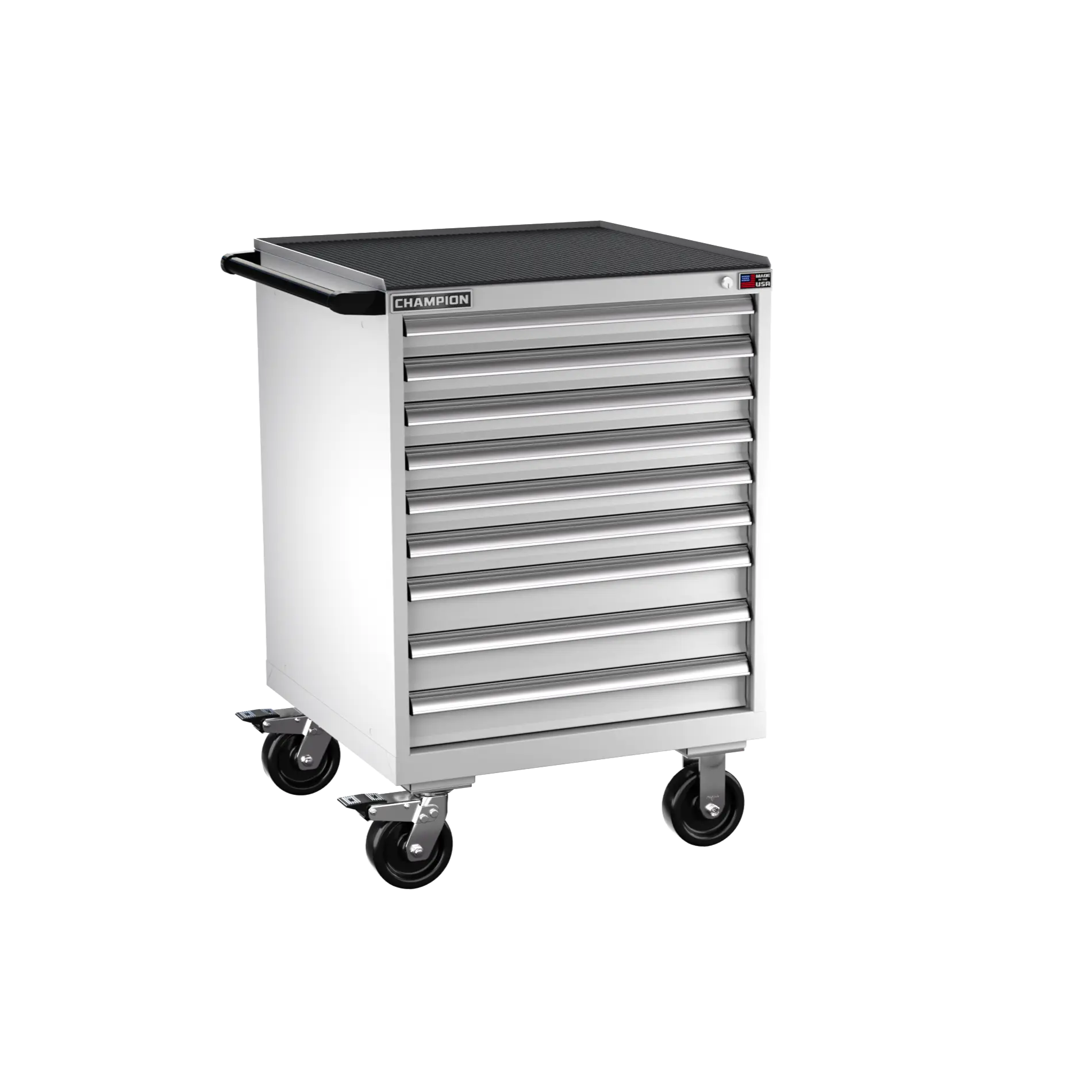Champion Tool 9-Drawer Metal Mobile Modular Storage Cabinet without Compartments, 28-1/4 W x 42-1/4 H x 28-1/2 D in - CM SW1500-0901IL-MB8-RT Champion Tool Storage