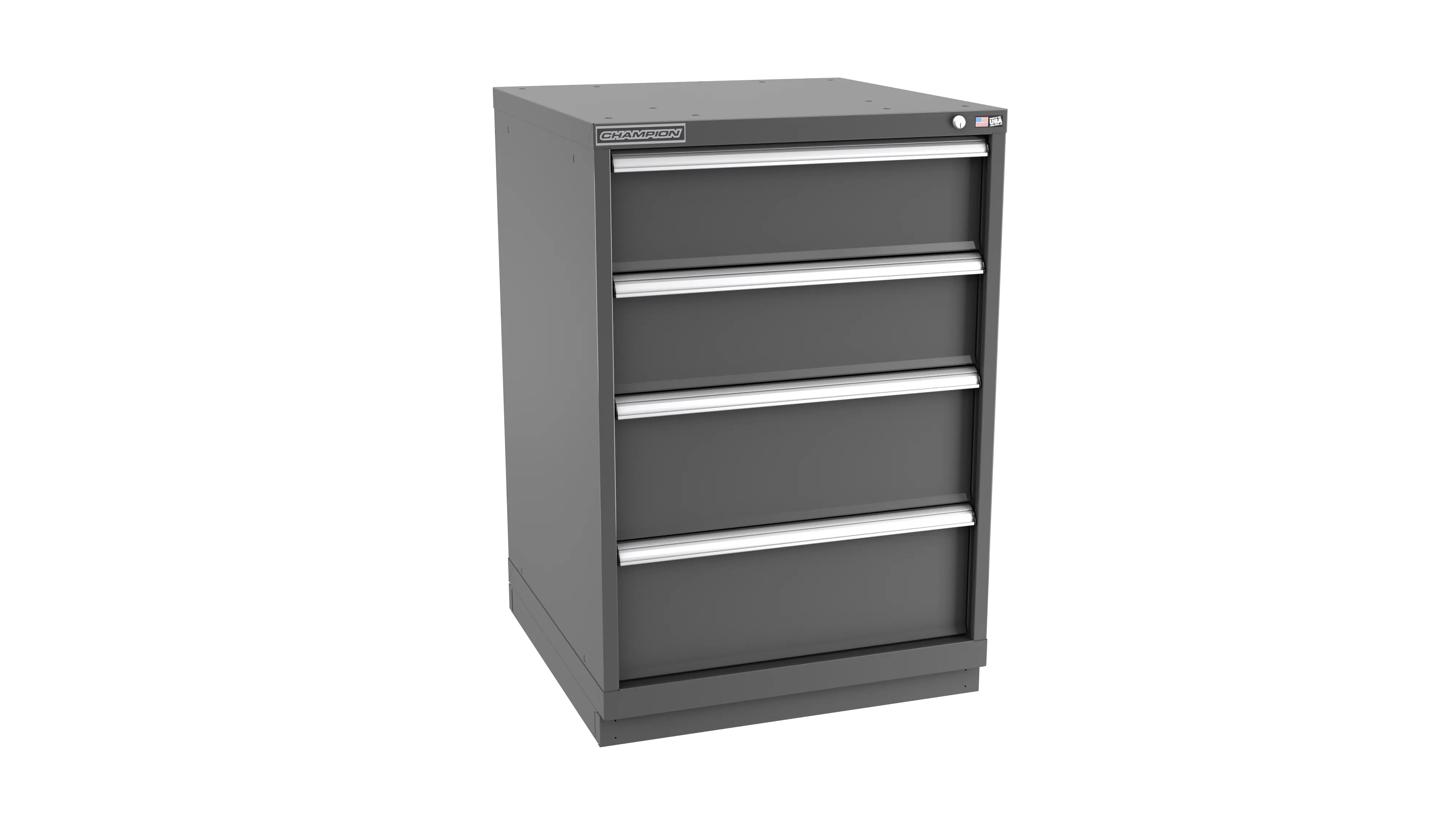 Champion Tool 4-Drawer Metal Modular Storage Cabinet with 34 Internal Compartments, 28-1/4 W x 41-3/4 H x 28-1/2 D in - CM SW1800-0401-ILC-FTB Champion Tool Storage