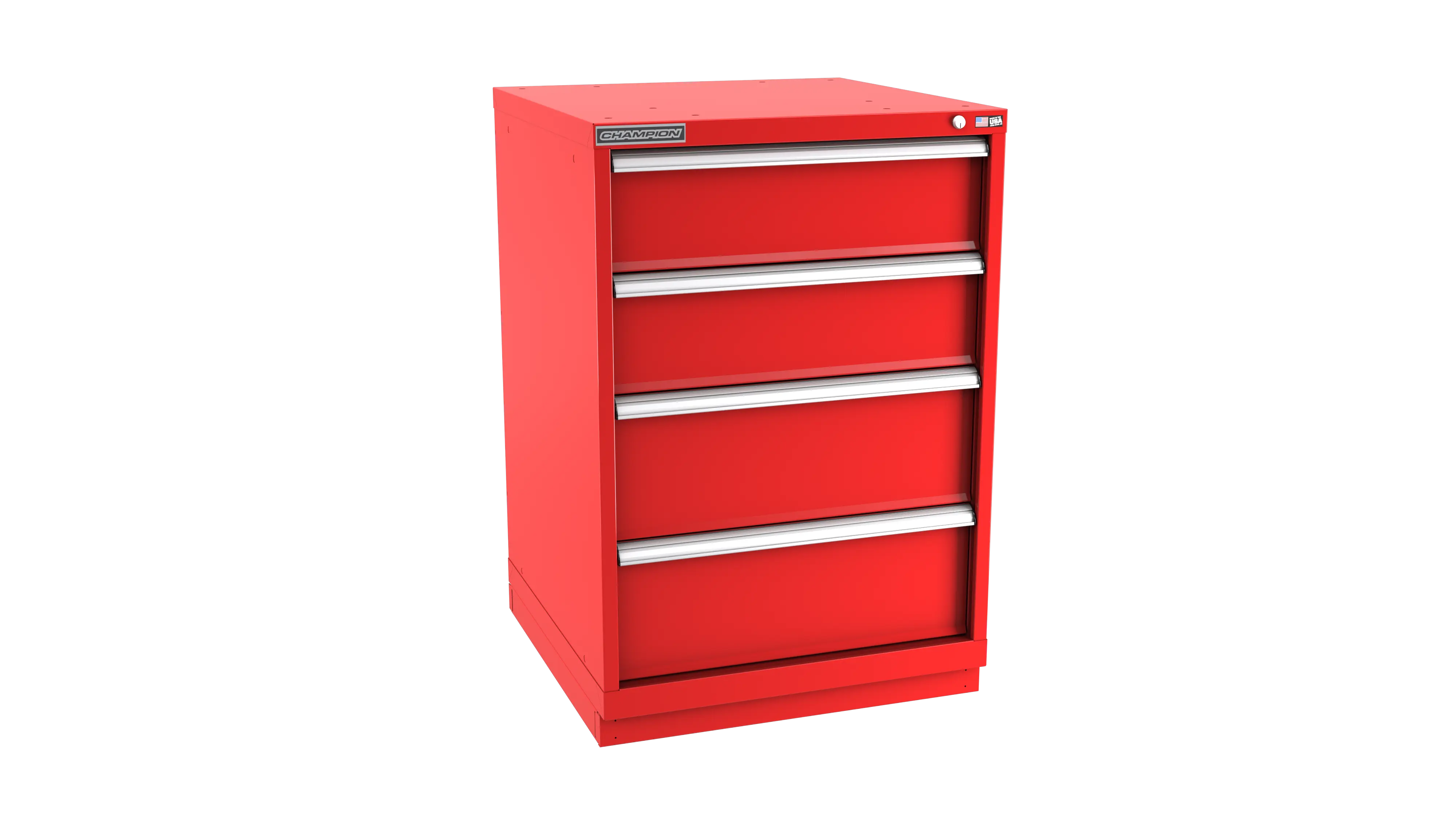 Champion Tool 4-Drawer Metal Modular Storage Cabinet with 34 Internal Compartments, 28-1/4 W x 41-3/4 H x 28-1/2 D in - CM SW1800-0401-ILC-FTB Champion Tool Storage