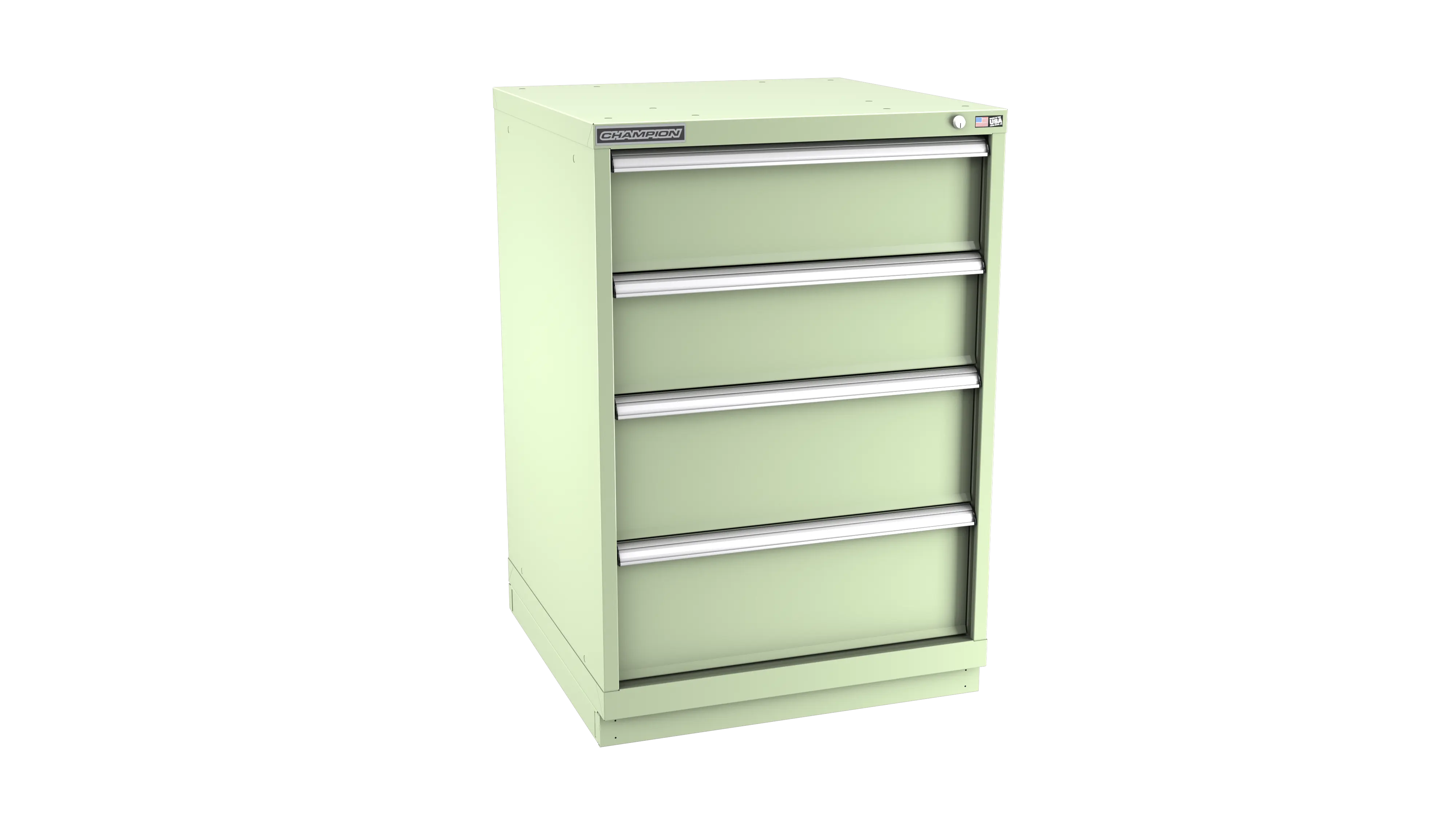 Champion Tool 4-Drawer Metal Modular Storage Cabinet with 34 Internal Compartments, 28-1/4 W x 41-3/4 H x 28-1/2 D in - CM SW1800-0401-ILC-FTB Champion Tool Storage