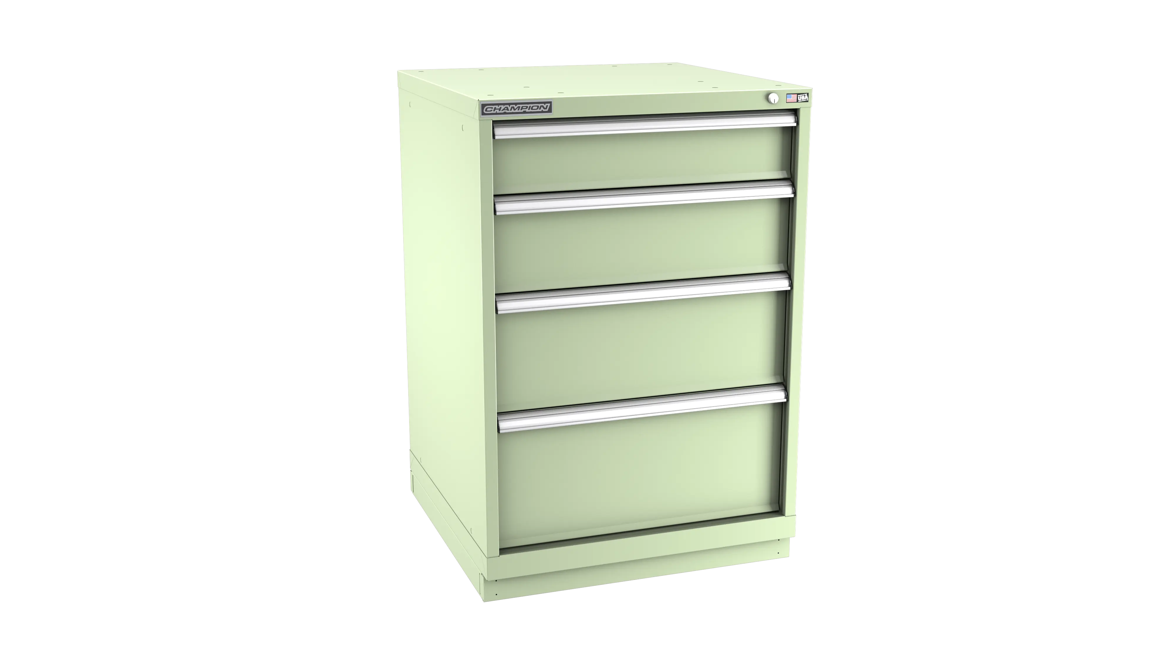 Champion Tool 4-Drawer Metal Modular Storage Cabinet with 37 Internal Compartments, 28-1/4 W x 41-3/4 H x 28-1/2 D in - CM SW1800-0402-ILC-FTB Champion Tool Storage