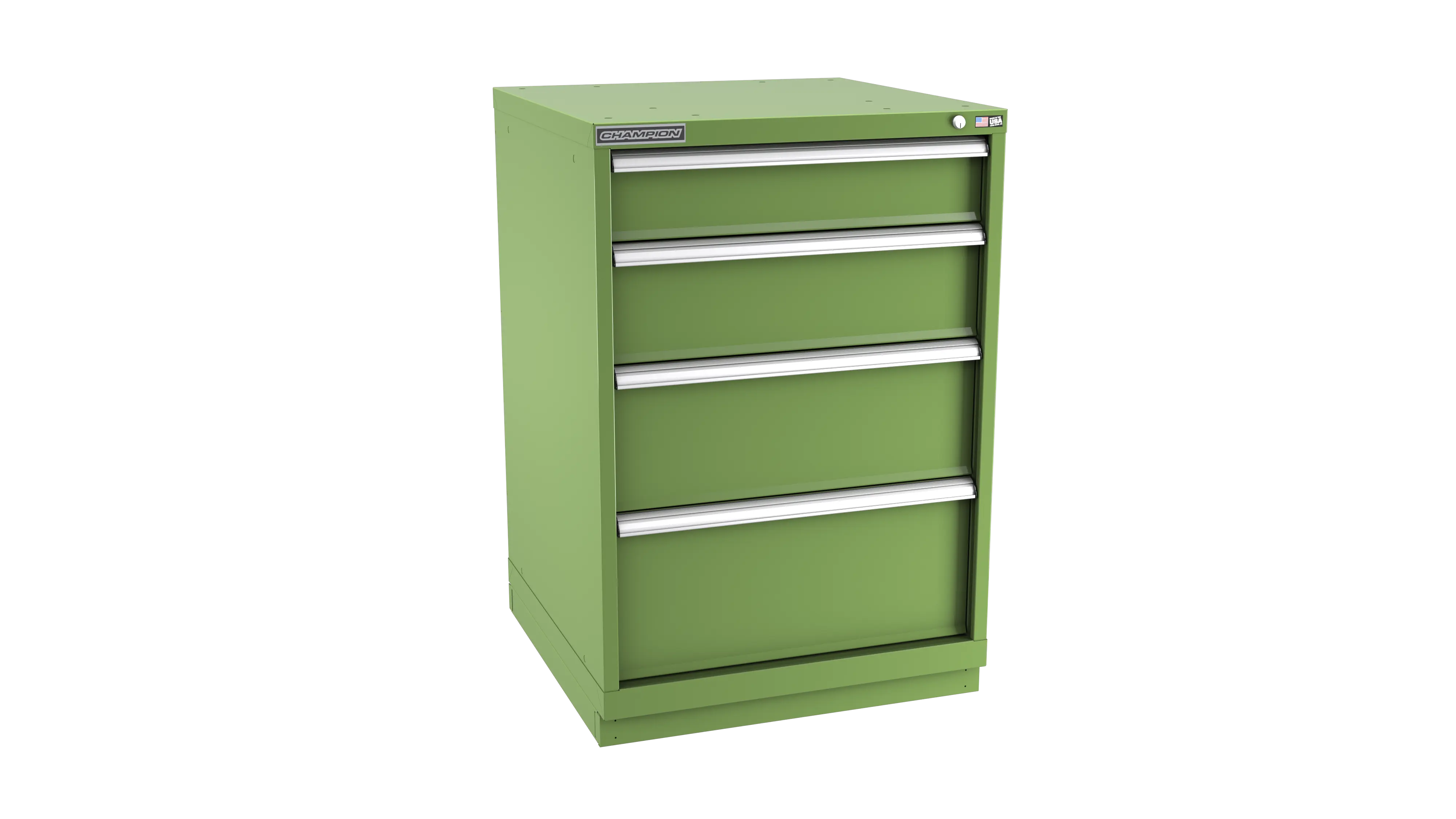 Champion Tool 4-Drawer Metal Modular Storage Cabinet with 37 Internal Compartments, 28-1/4 W x 41-3/4 H x 28-1/2 D in - CM SW1800-0402-ILC-FTB Champion Tool Storage