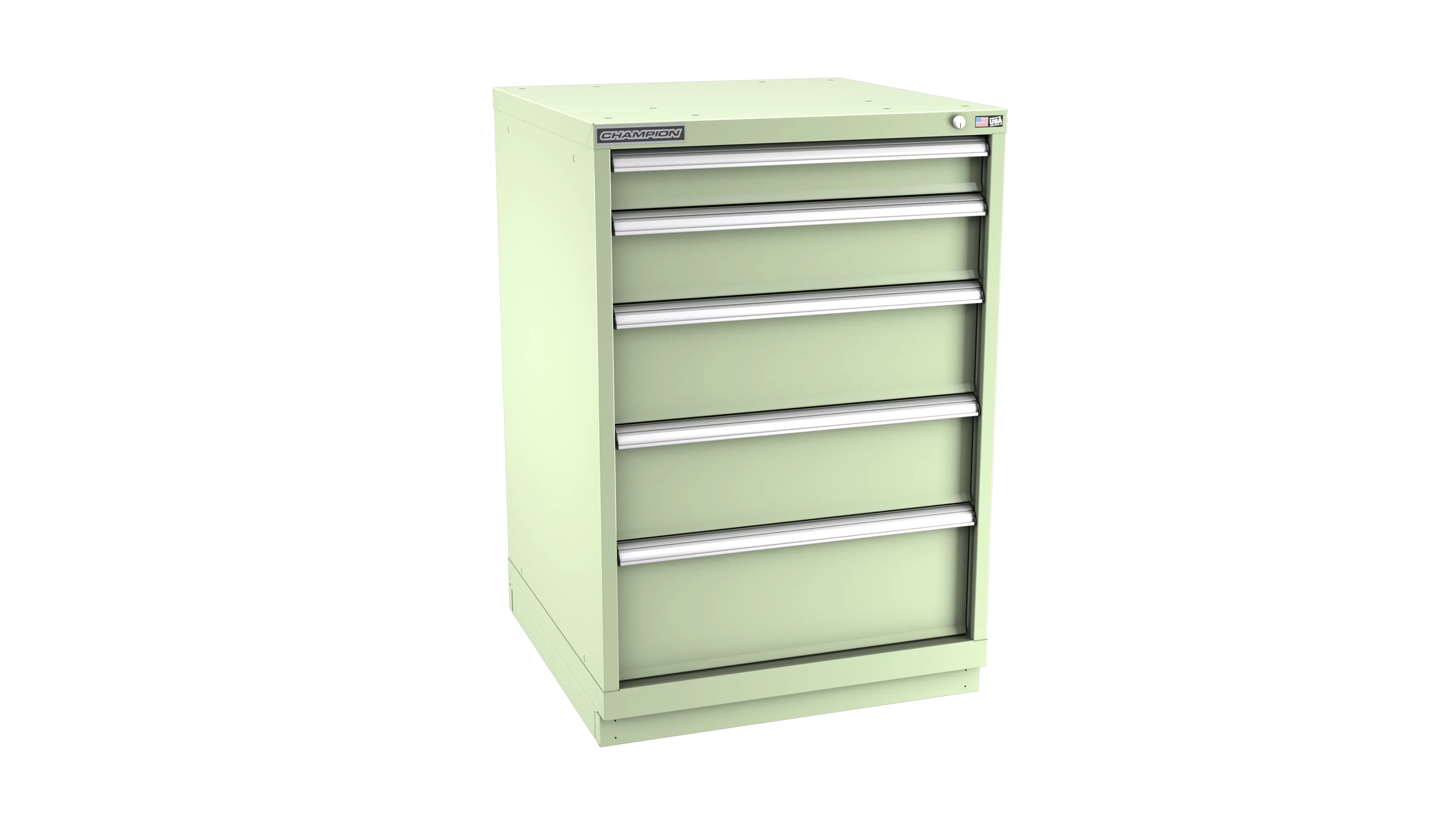 Champion Tool 5-Drawer Metal Modular Storage Cabinet with 54 Internal Compartments, 28-1/4 W x 41-3/4 H x 28-1/2 D in - CM SW1800-0501-ILC-FTB Champion Tool Storage