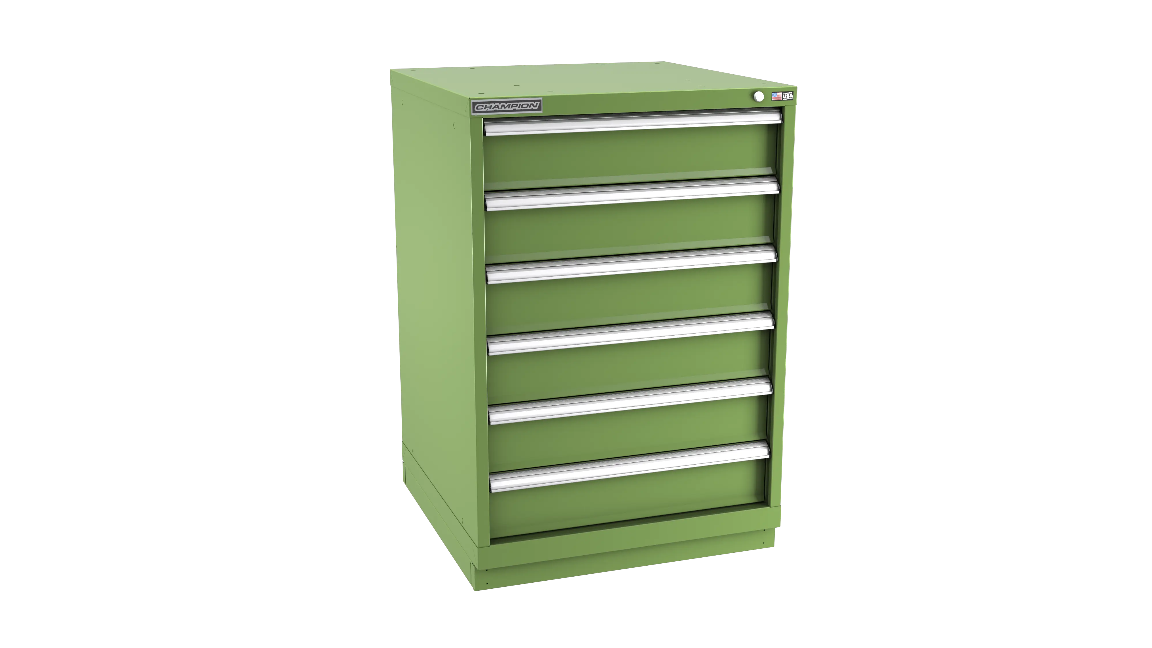 Champion Tool 6-Drawer Metal Modular Storage Cabinet with 72 Internal Compartments, 28-1/4 W x 41-3/4 H x 28-1/2 D in - CM SW1800-0601-ILC-FTB Champion Tool Storage