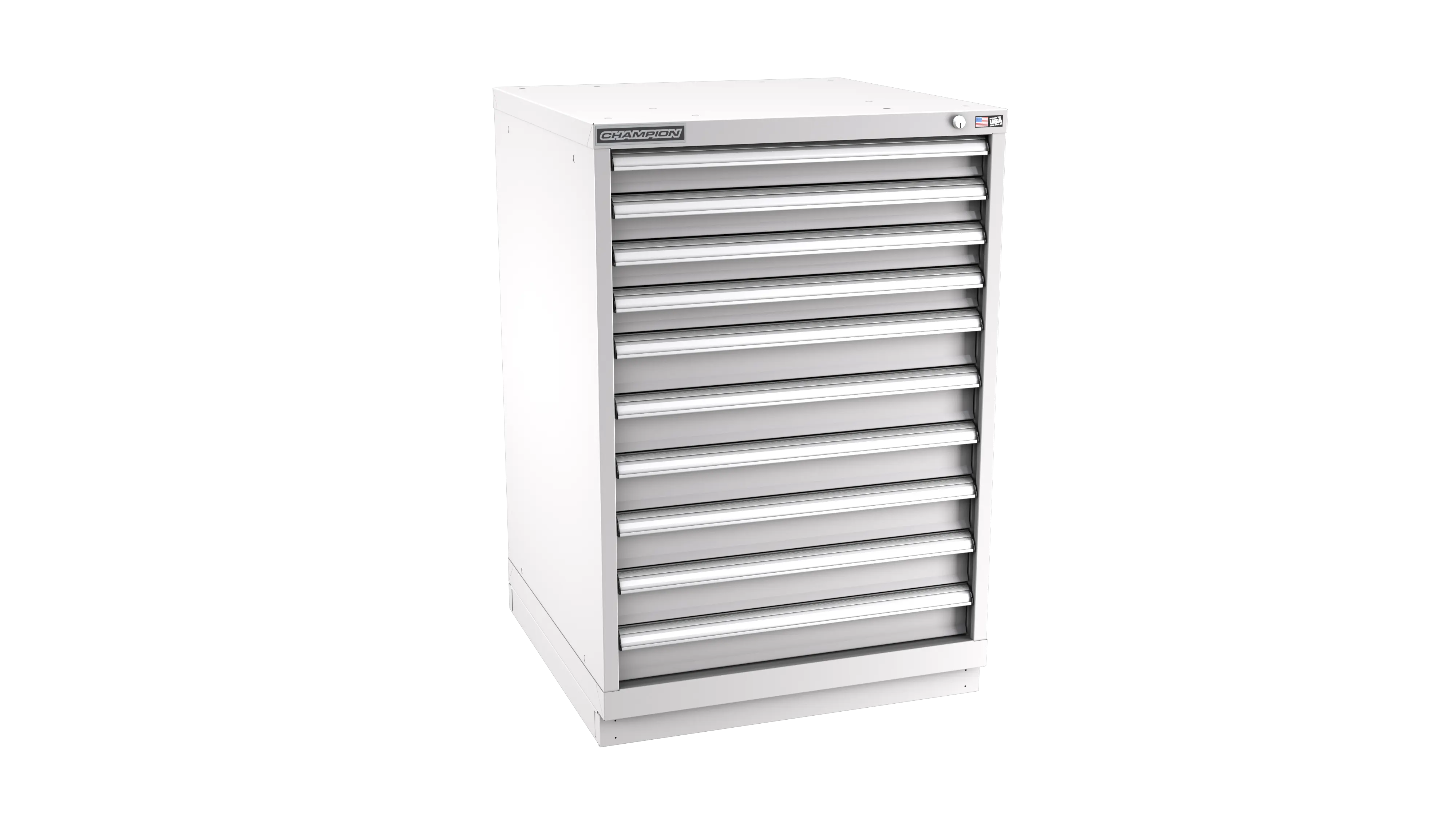 Champion Tool 10-Drawer Modular Cabinet, 28-1/4 W x 41-3/4 H x 28-1/2 D in - CM SW1800-1001-ILC-FTB Champion Tool Storage