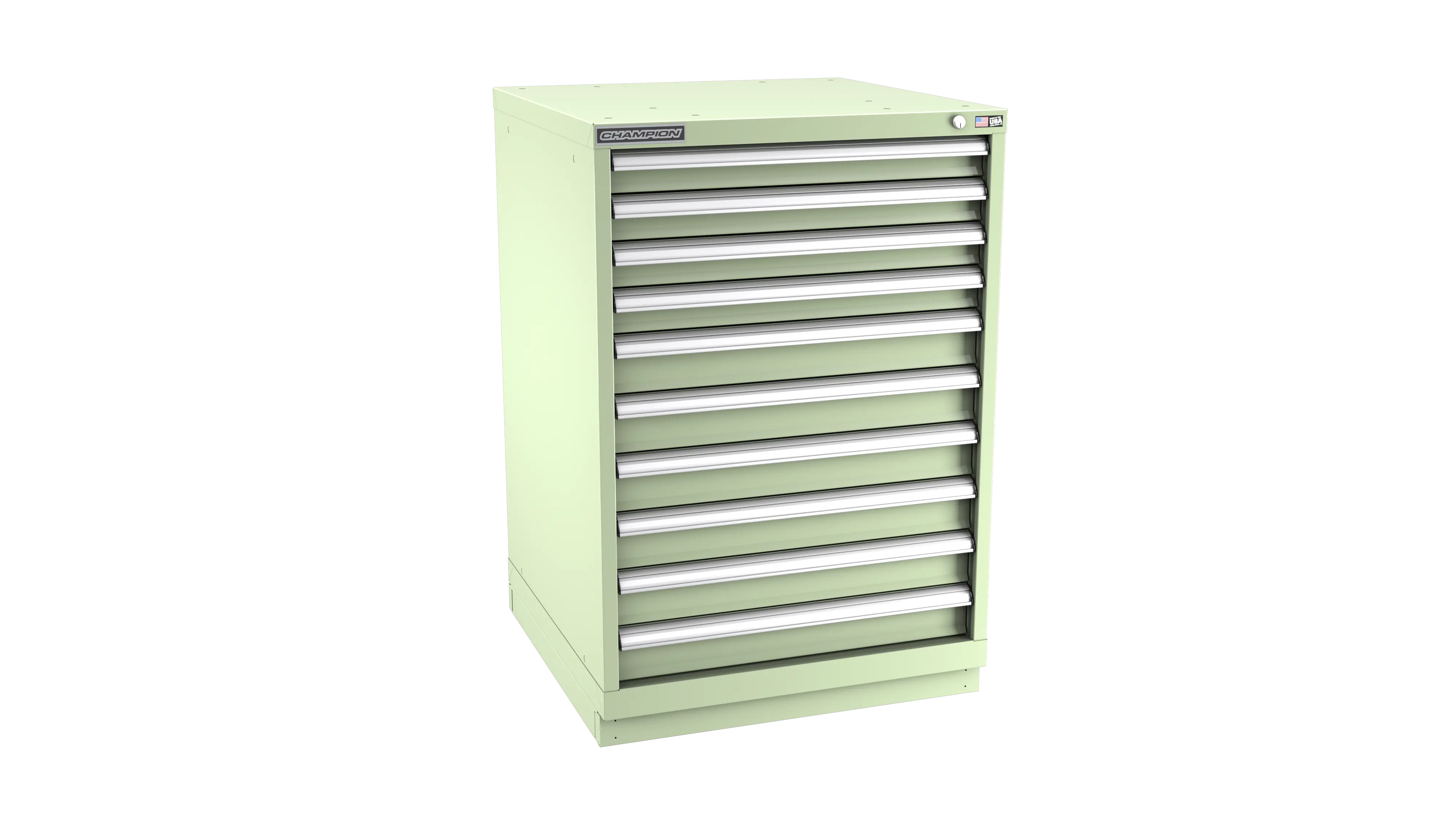 Champion Tool 10-Drawer Modular Cabinet, 28-1/4 W x 41-3/4 H x 28-1/2 D in - CM SW1800-1001-ILC-FTB Champion Tool Storage
