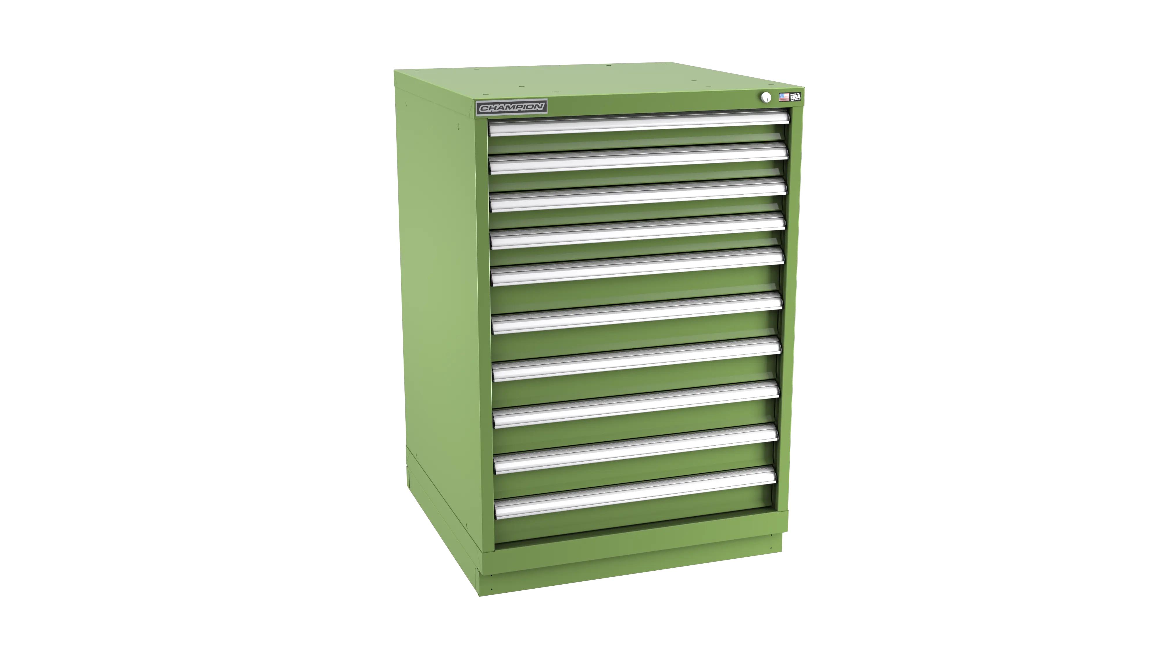 Champion Tool 10-Drawer Modular Cabinet, 28-1/4 W x 41-3/4 H x 28-1/2 D in - CM SW1800-1001-ILC-FTB Champion Tool Storage