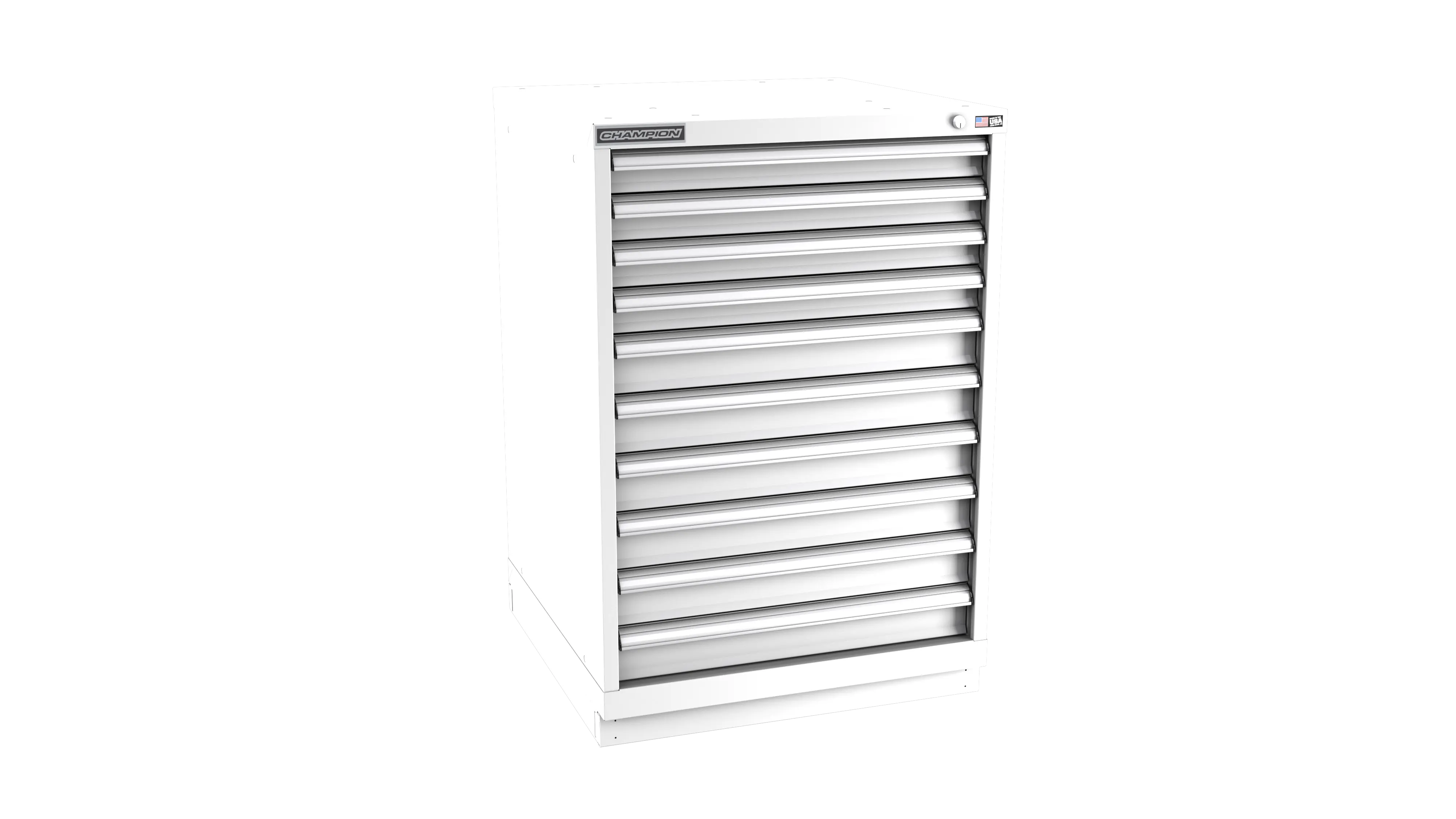 Champion Tool 10-Drawer Modular Cabinet, 28-1/4 W x 41-3/4 H x 28-1/2 D in - CM SW1800-1001-ILC-FTB Champion Tool Storage