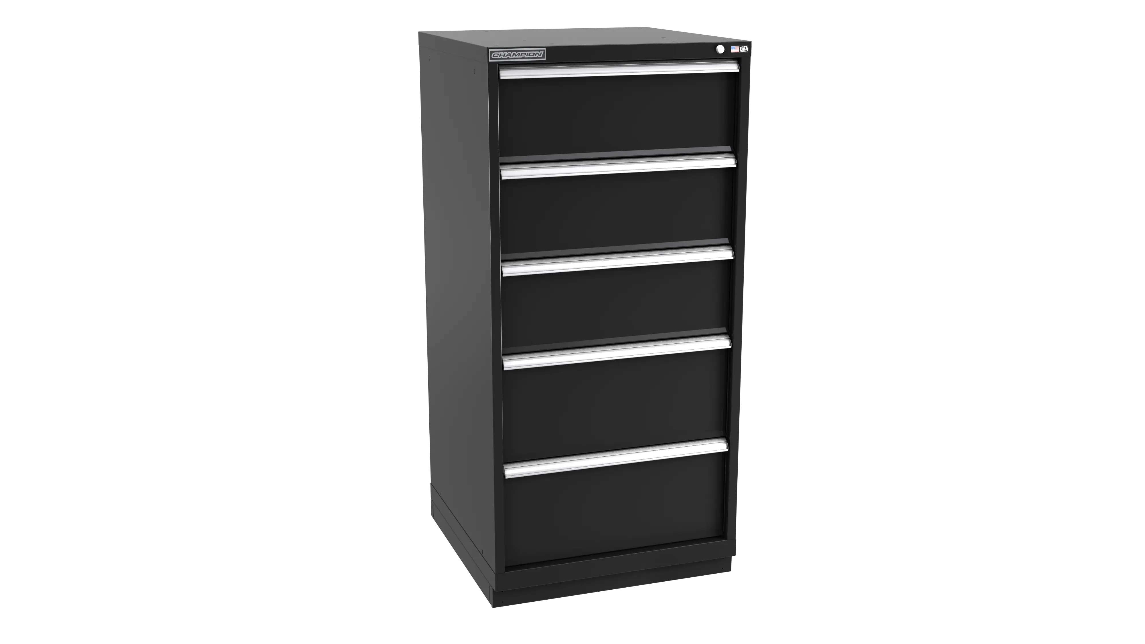 Champion Tool 5-Drawer Modular Cabinet, 28-1/4 W x 59-1/2 H x 28-1/2 D in - CM SW2700-0501-ILC-FTB Champion Tool Storage