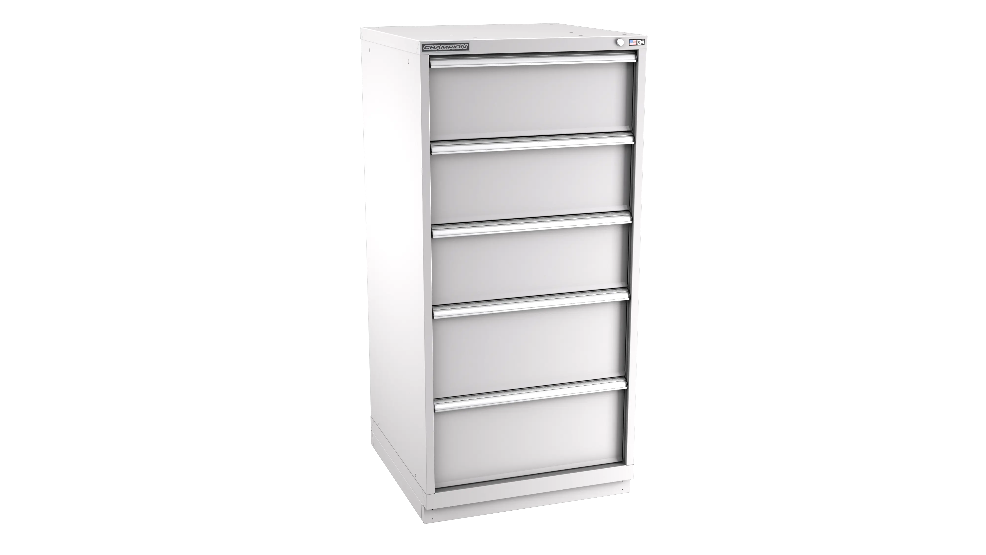 Champion Tool 5-Drawer Modular Cabinet, 28-1/4 W x 59-1/2 H x 28-1/2 D in - CM SW2700-0501-ILC-FTB Champion Tool Storage