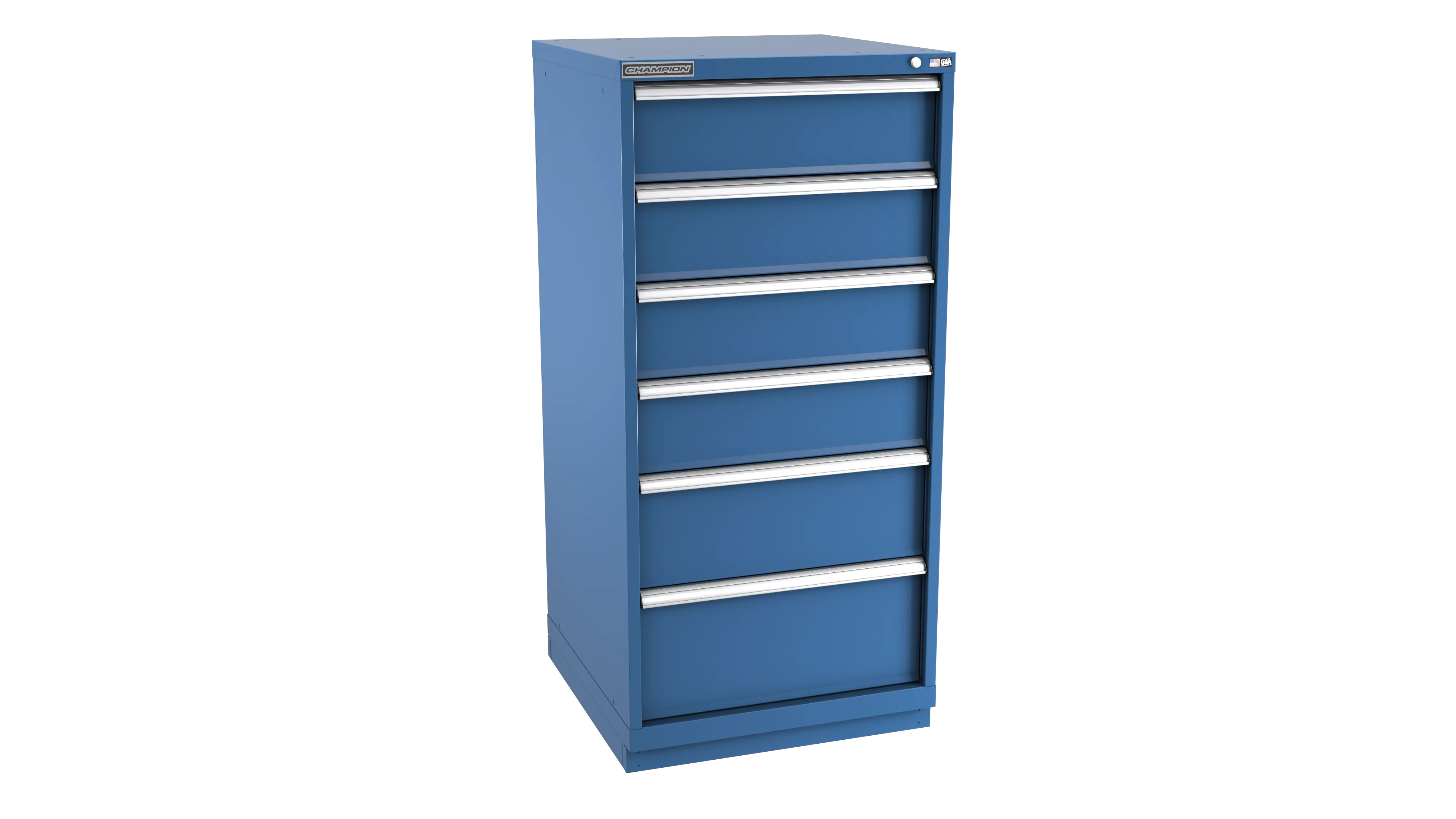 Champion Tool 6-Drawer Modular Cabinet, 28-1/4 W x 59-1/2 H x 28-1/2 D in - CM SW2700-0601-ILC-FTB Champion Tool Storage