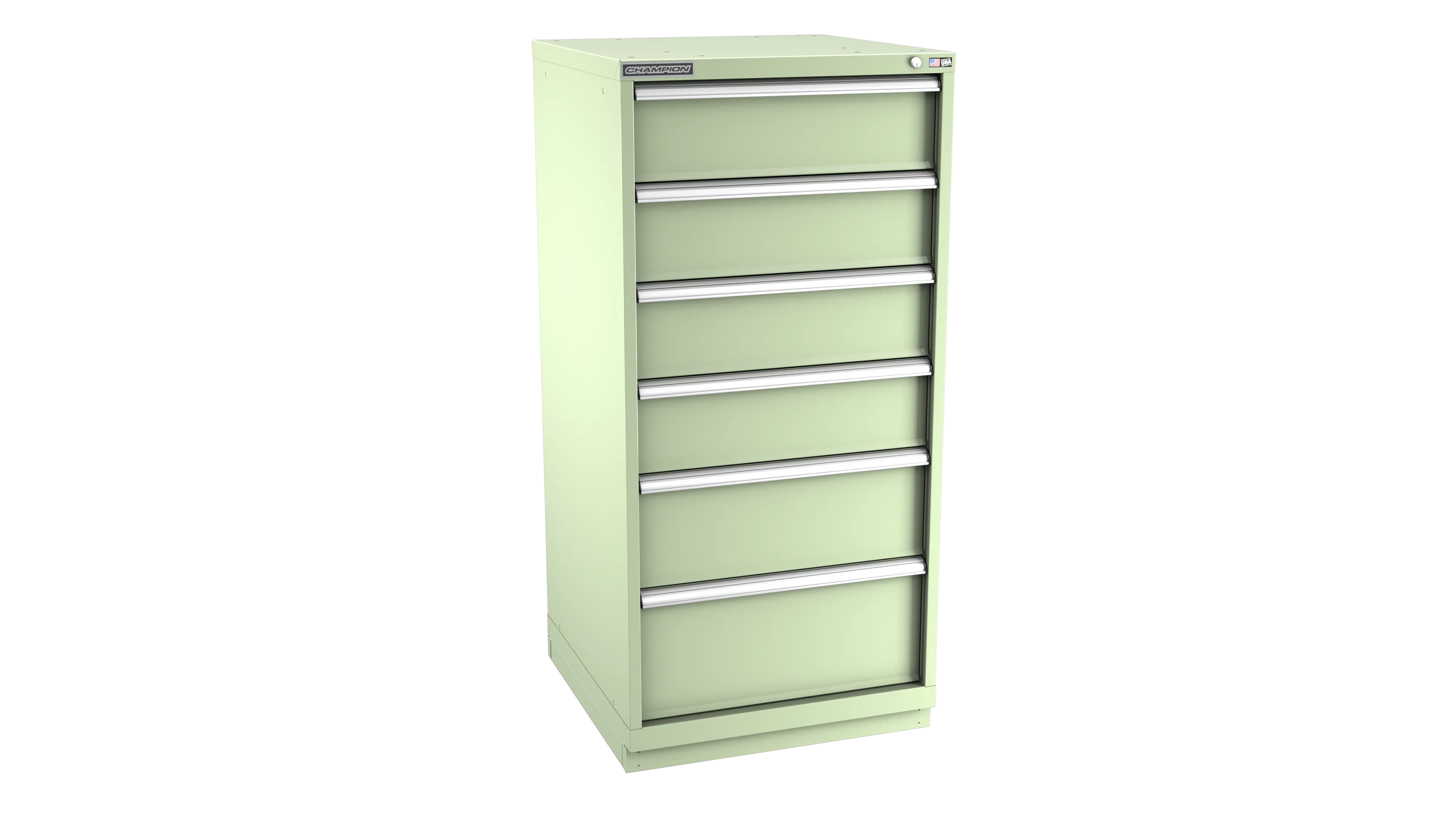 Champion Tool 6-Drawer Modular Cabinet, 28-1/4 W x 59-1/2 H x 28-1/2 D in - CM SW2700-0601-ILC-FTB Champion Tool Storage