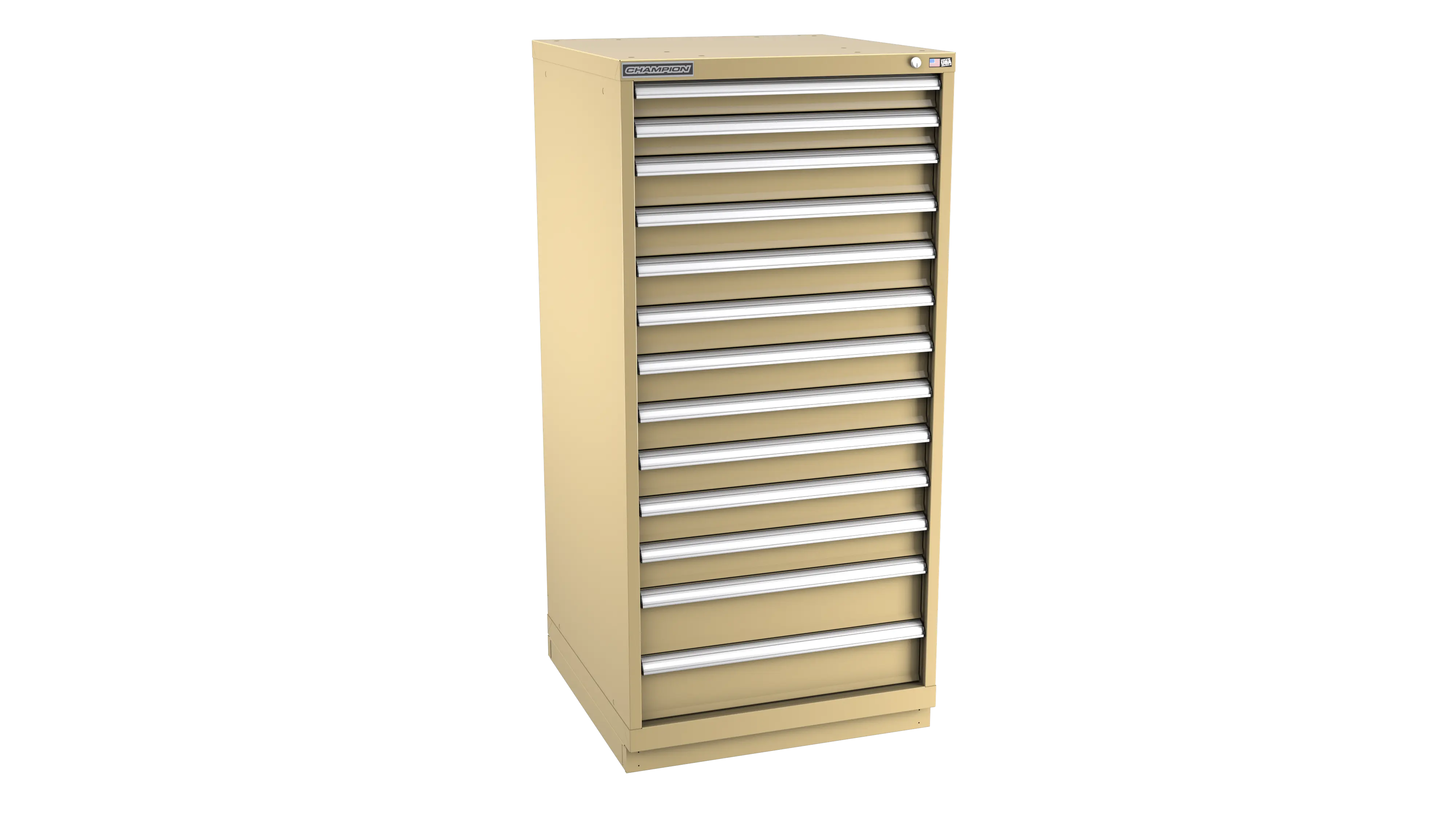 Champion Tool 13-Drawer Modular Cabinet, 28-1/4 W x 59-1/2 H x 28-1/2 D in - CM SW2700-1301-ILC-FTB Champion Tool Storage