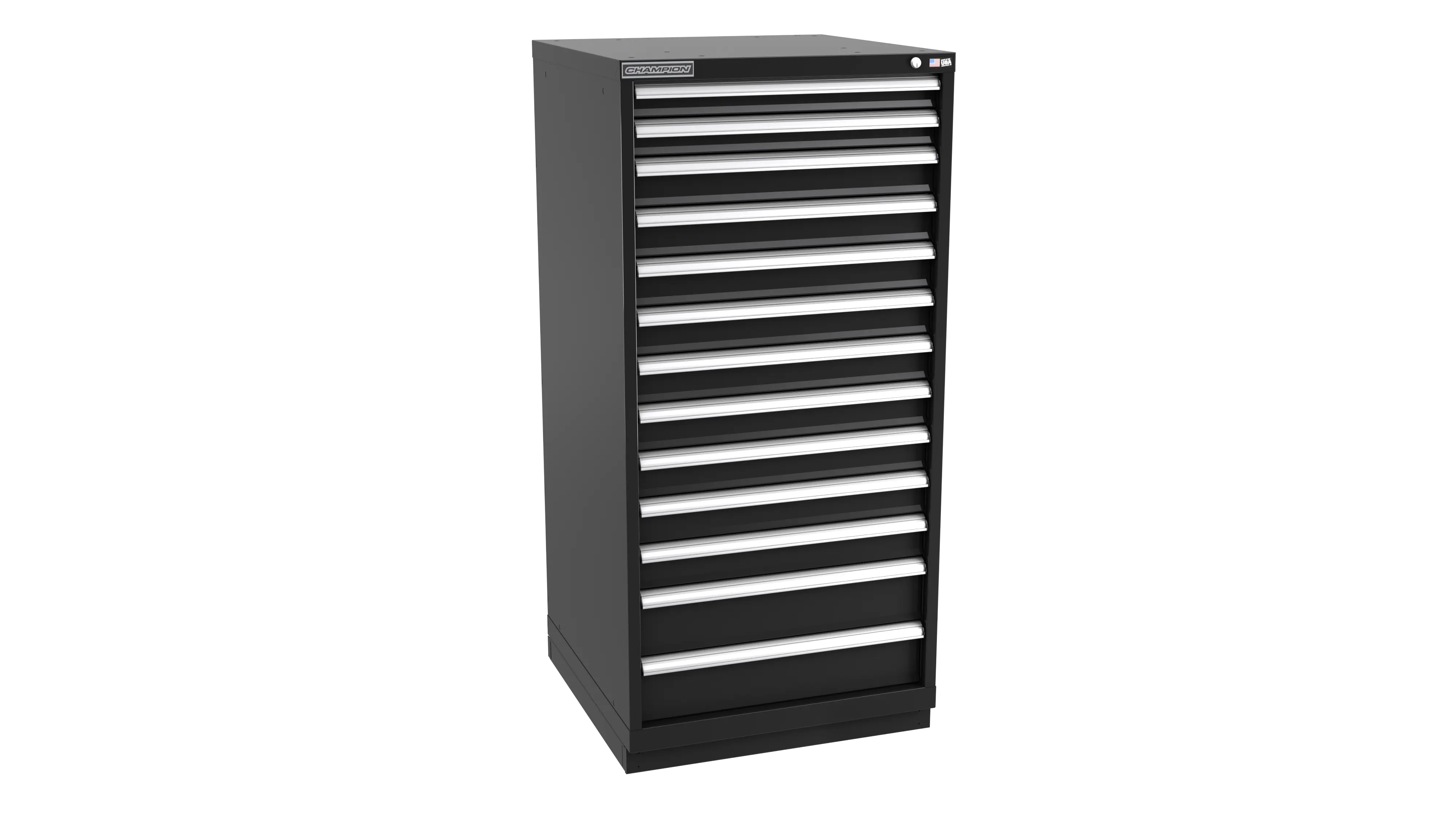 Champion Tool 13-Drawer Modular Cabinet, 28-1/4 W x 59-1/2 H x 28-1/2 D in - CM SW2700-1301-ILC-FTB Champion Tool Storage
