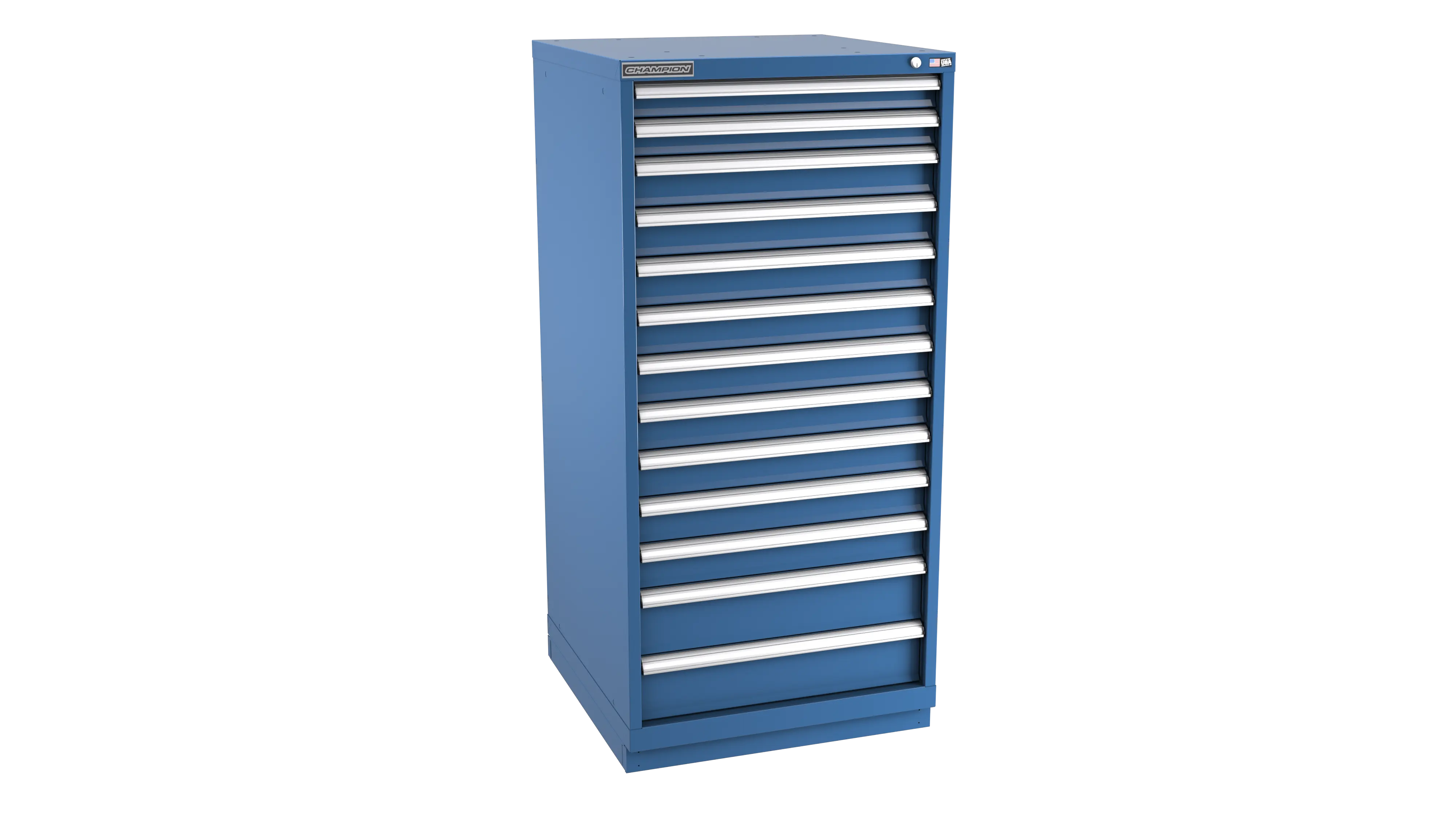 Champion Tool 13-Drawer Modular Cabinet, 28-1/4 W x 59-1/2 H x 28-1/2 D in - CM SW2700-1301-ILC-FTB Champion Tool Storage