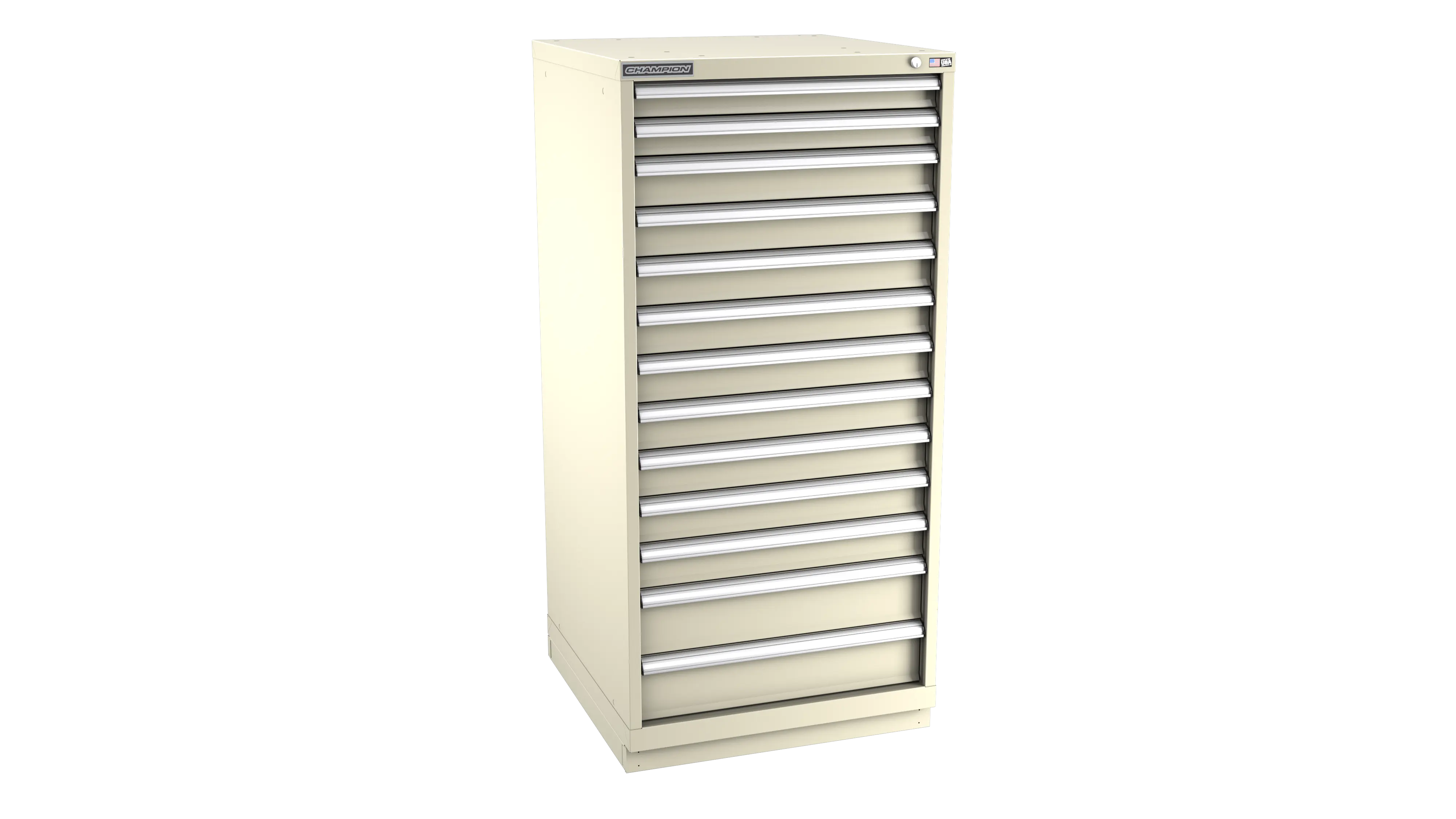 Champion Tool 13-Drawer Modular Cabinet, 28-1/4 W x 59-1/2 H x 28-1/2 D in - CM SW2700-1301-ILC-FTB Champion Tool Storage