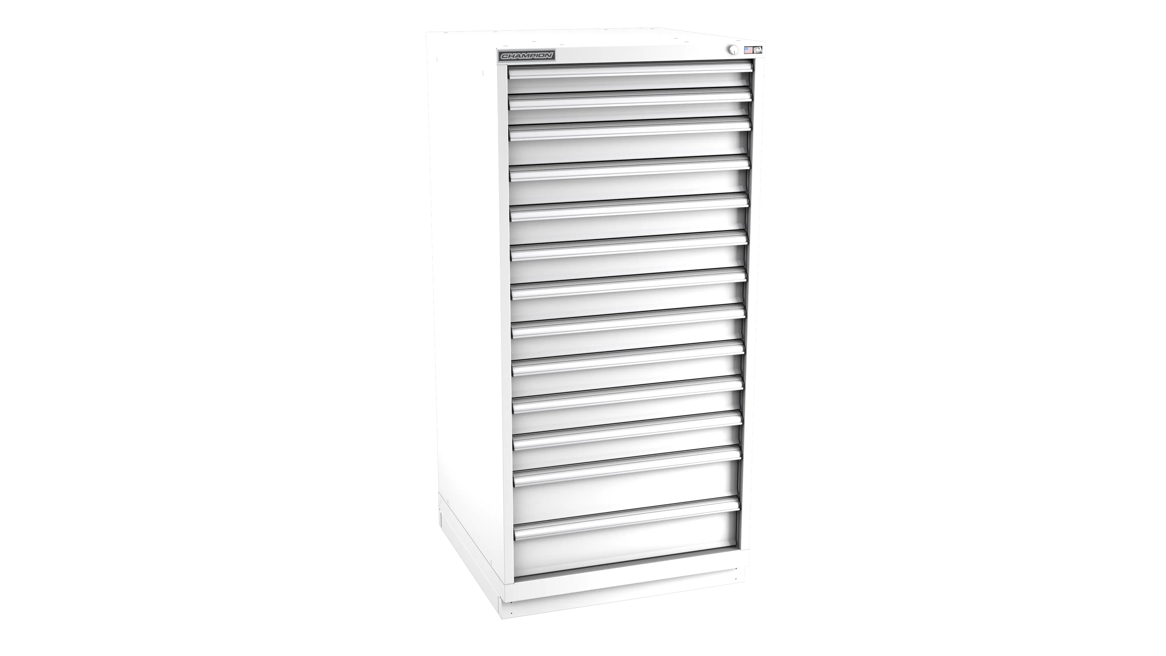 Champion Tool 13-Drawer Modular Cabinet, 28-1/4 W x 59-1/2 H x 28-1/2 D in - CM SW2700-1301-ILC-FTB Champion Tool Storage