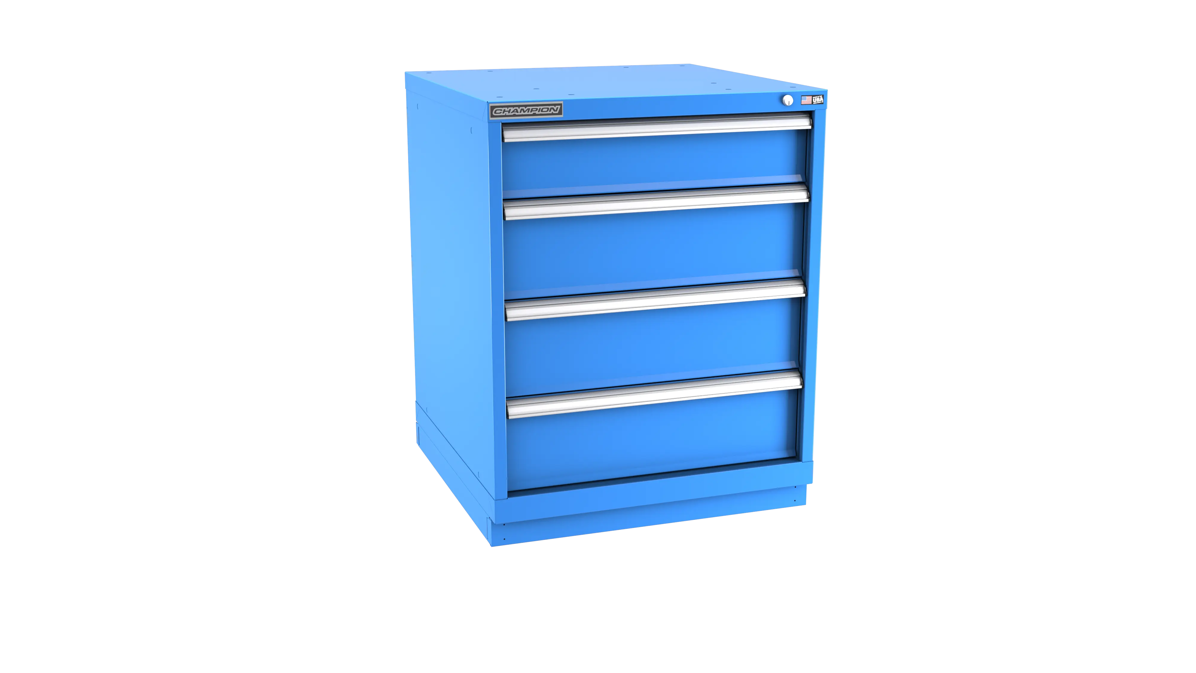 Champion Tool 4-Drawer Modular Cabinet, 28-1/4 W x 35-7/8 H x 22-1/2 D in - CM SWS1500-0401-ILC-FTB Champion Tool Storage