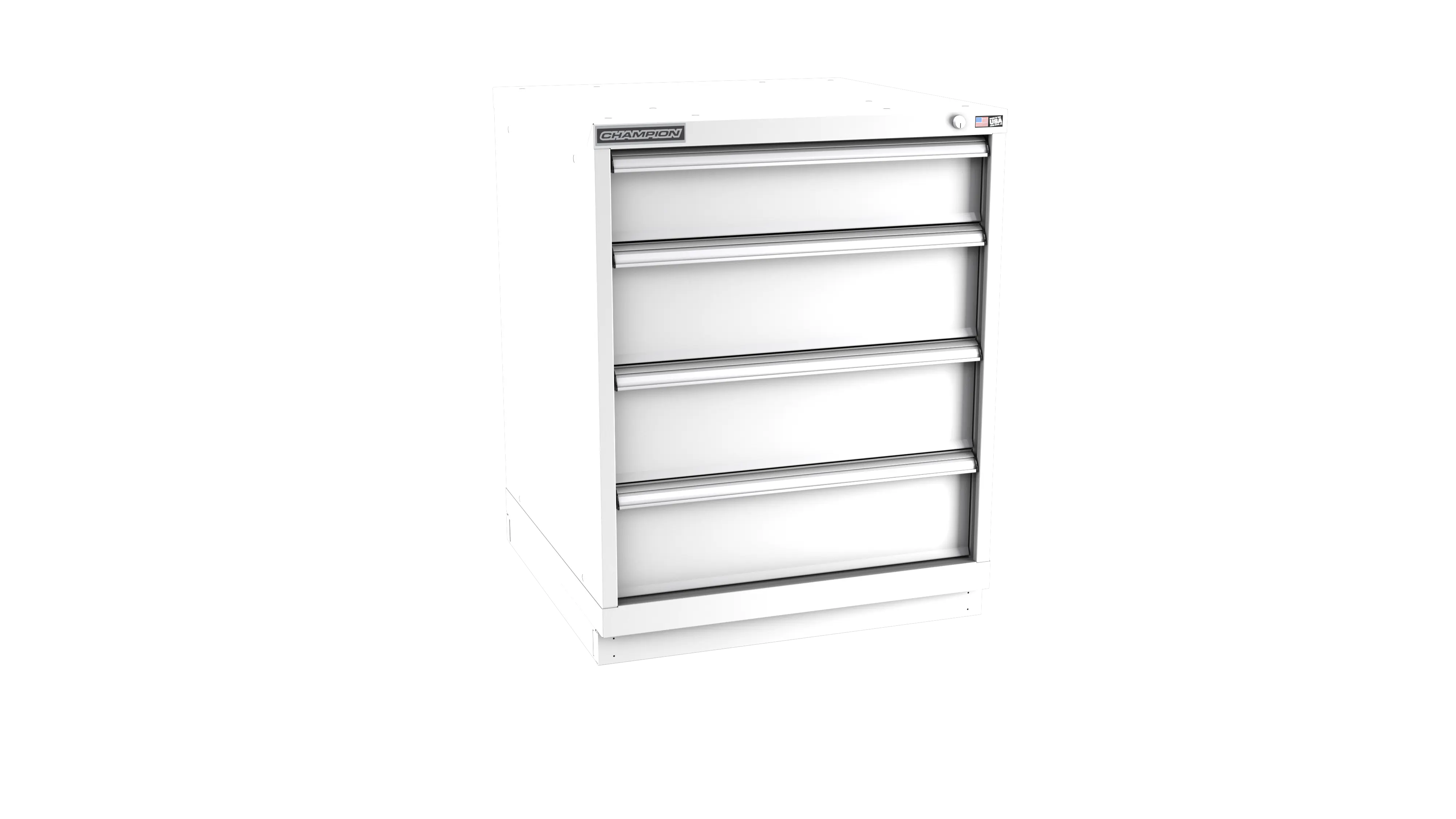Champion Tool 4-Drawer Modular Cabinet, 28-1/4 W x 35-7/8 H x 22-1/2 D in - CM SWS1500-0401-ILC-FTB Champion Tool Storage