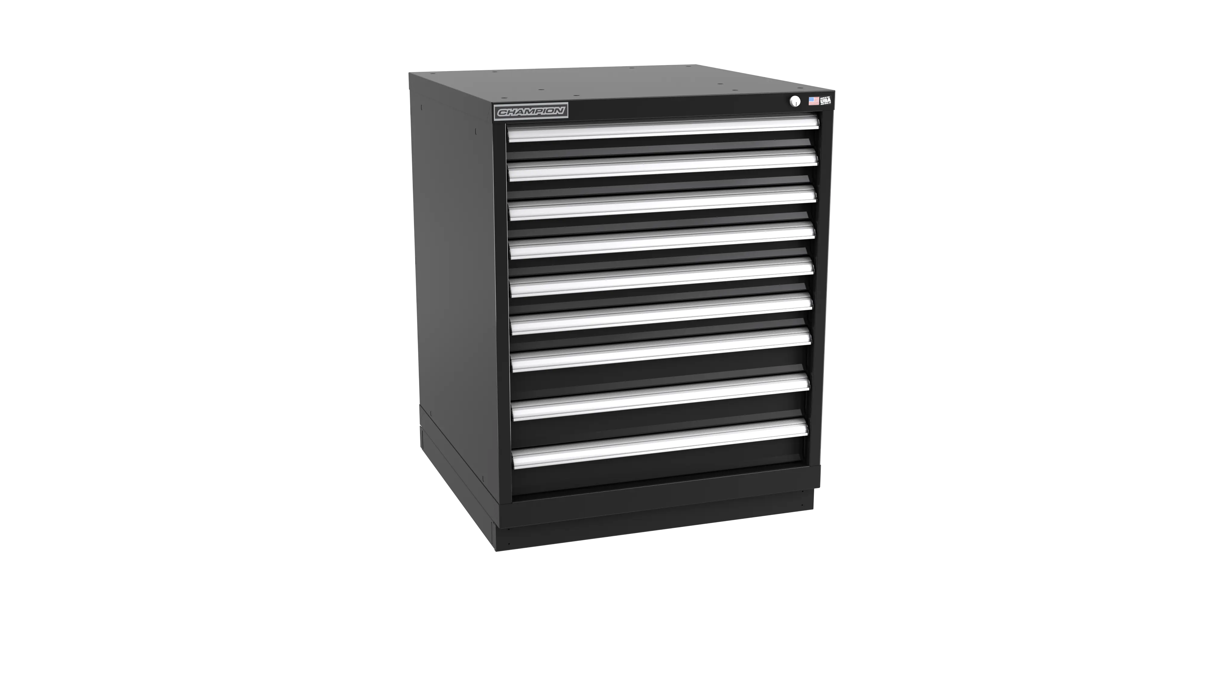 Champion Tool 9-Drawer Modular Cabinet, 28-1/4 W x 35-7/8 H x 22-1/2 D in - CM SWS1500-0901-ILC-FTB Champion Tool Storage
