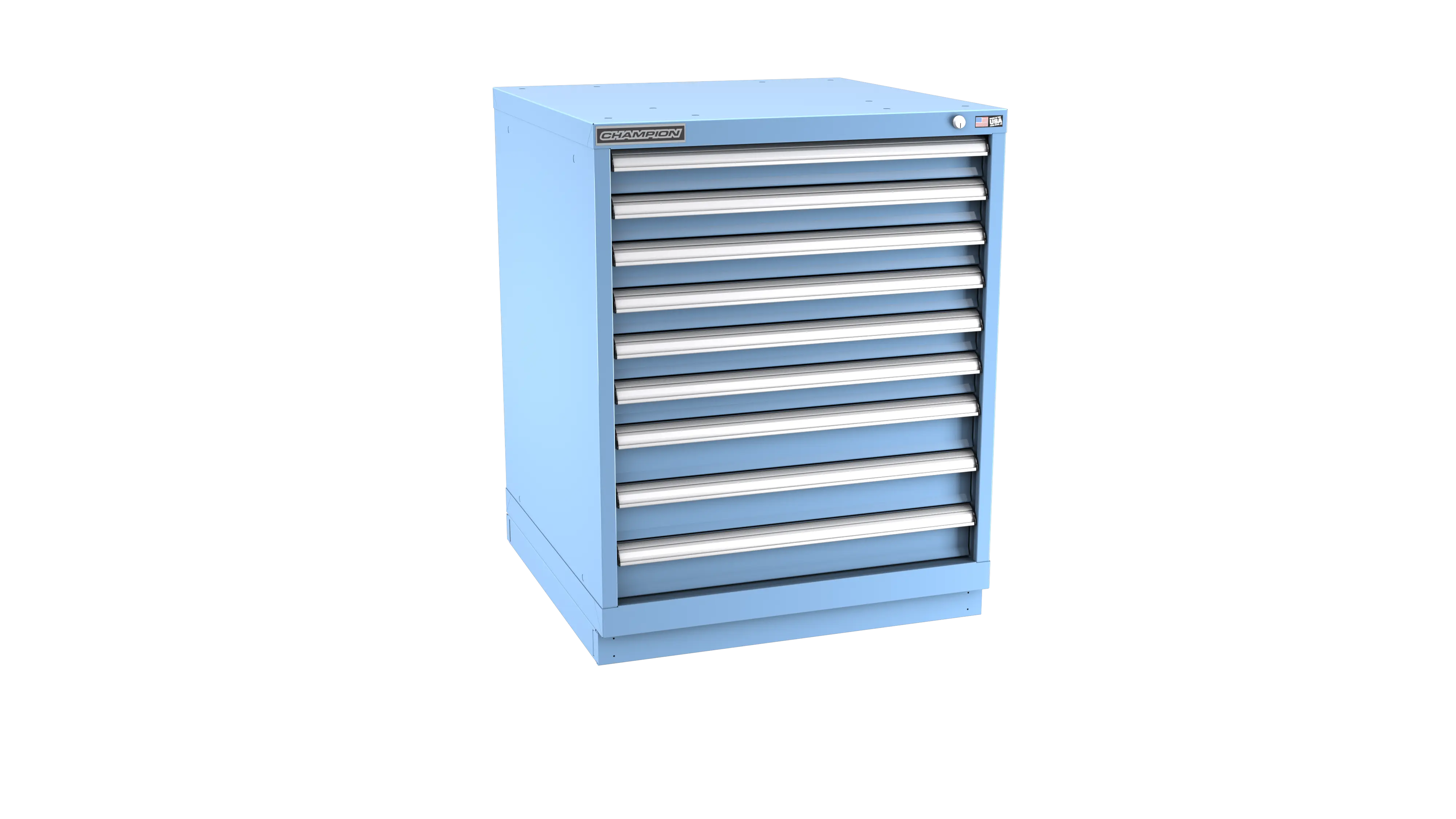 Champion Tool 9-Drawer Modular Cabinet, 28-1/4 W x 35-7/8 H x 22-1/2 D in - CM SWS1500-0901-ILC-FTB Champion Tool Storage
