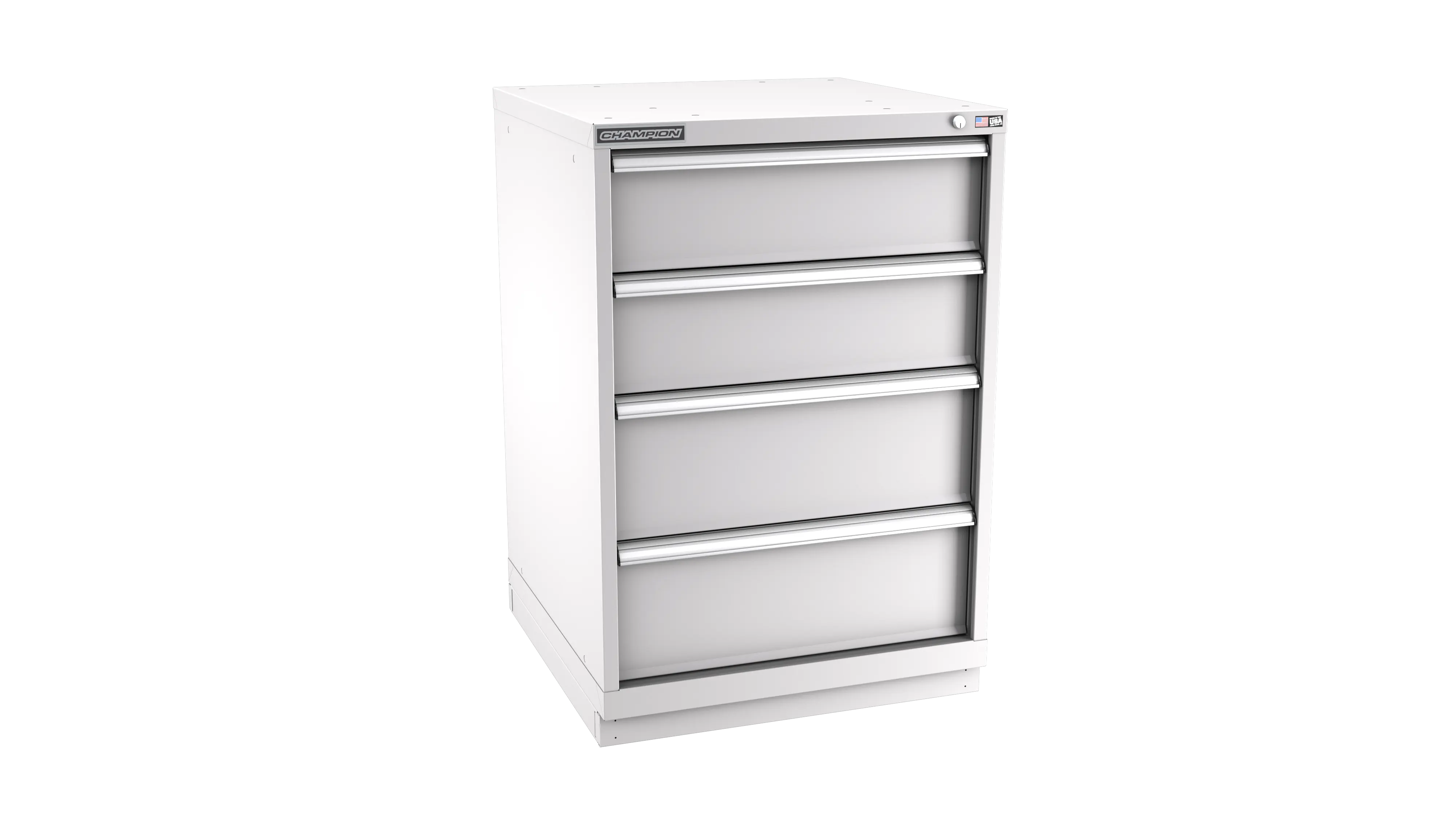 Champion Tool 4-Drawer Metal Modular Storage Cabinet with 34 Internal Compartments, 28-1/4 W x 41-3/4 H x 22-1/2 D in - CM SWS1800-0401-ILC-FTB Champion Tool Storage