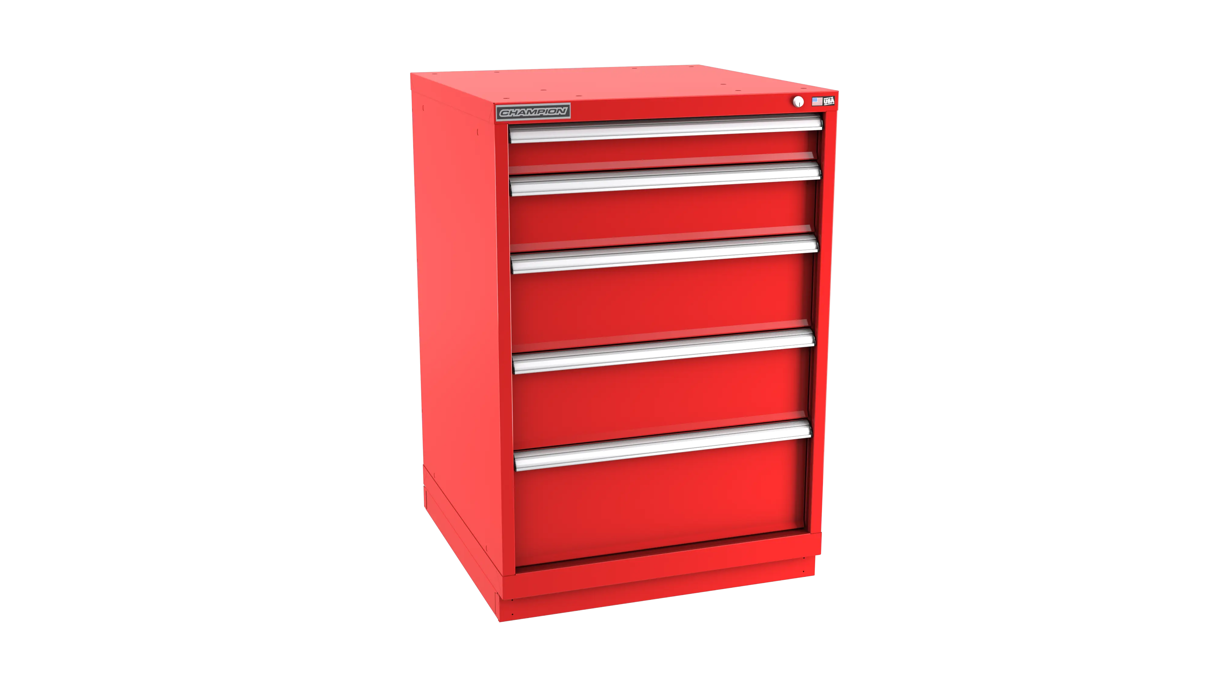 Champion Tool 5-Drawer Metal Modular Storage Cabinet with 54 Internal Compartments, 28-1/4 W x 41-3/4 H x 22-1/2 D in - CM SWS1800-0501-ILC-FTB Champion Tool Storage