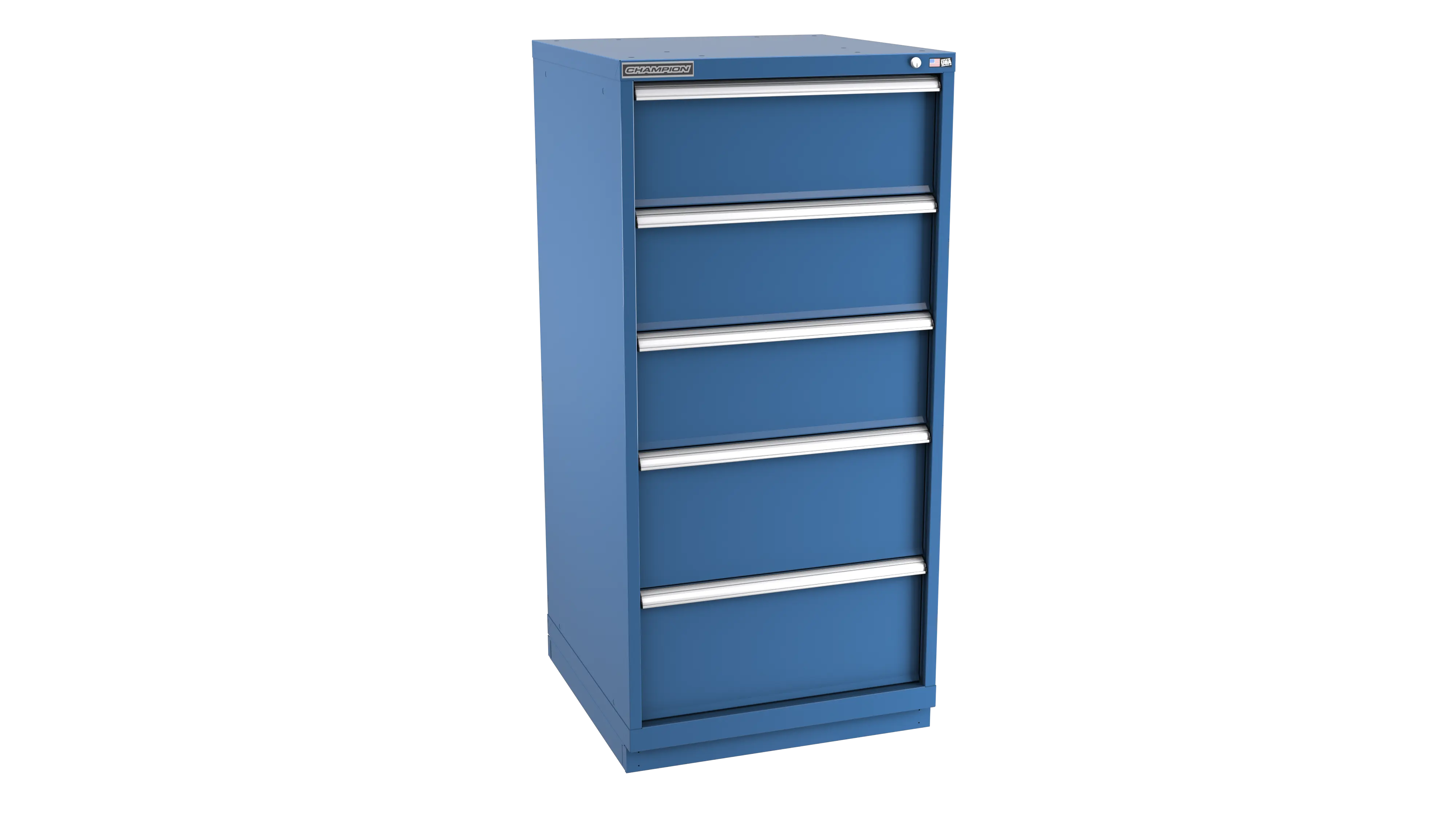 Champion Tool 5-Drawer Modular Cabinet, 28-1/4 W x 59-1/2 H x 22-1/2 D in - CM SWS2700-0501-ILC-FTB Champion Tool Storage