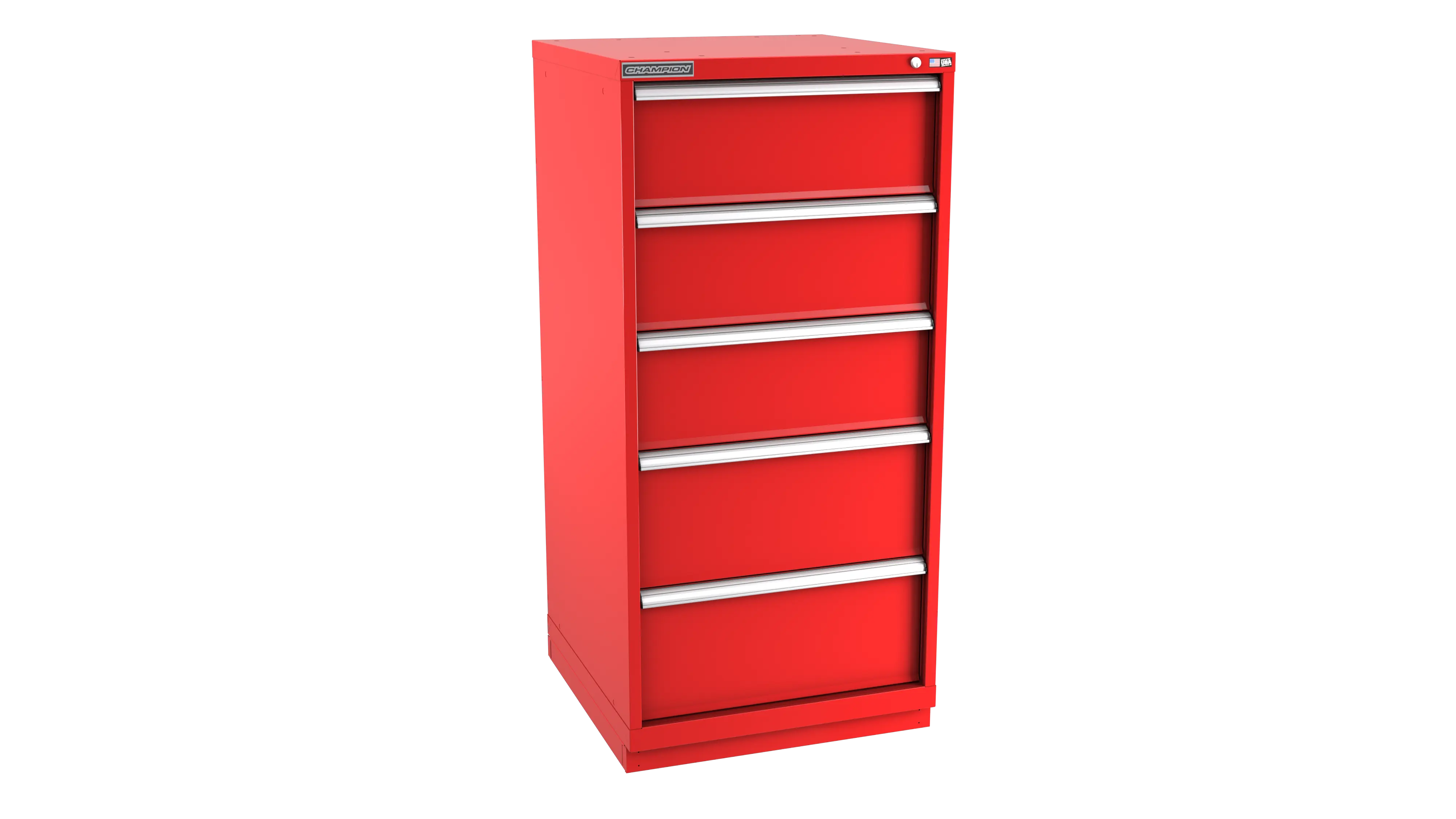 Champion Tool 5-Drawer Modular Cabinet, 28-1/4 W x 59-1/2 H x 22-1/2 D in - CM SWS2700-0501-ILC-FTB Champion Tool Storage