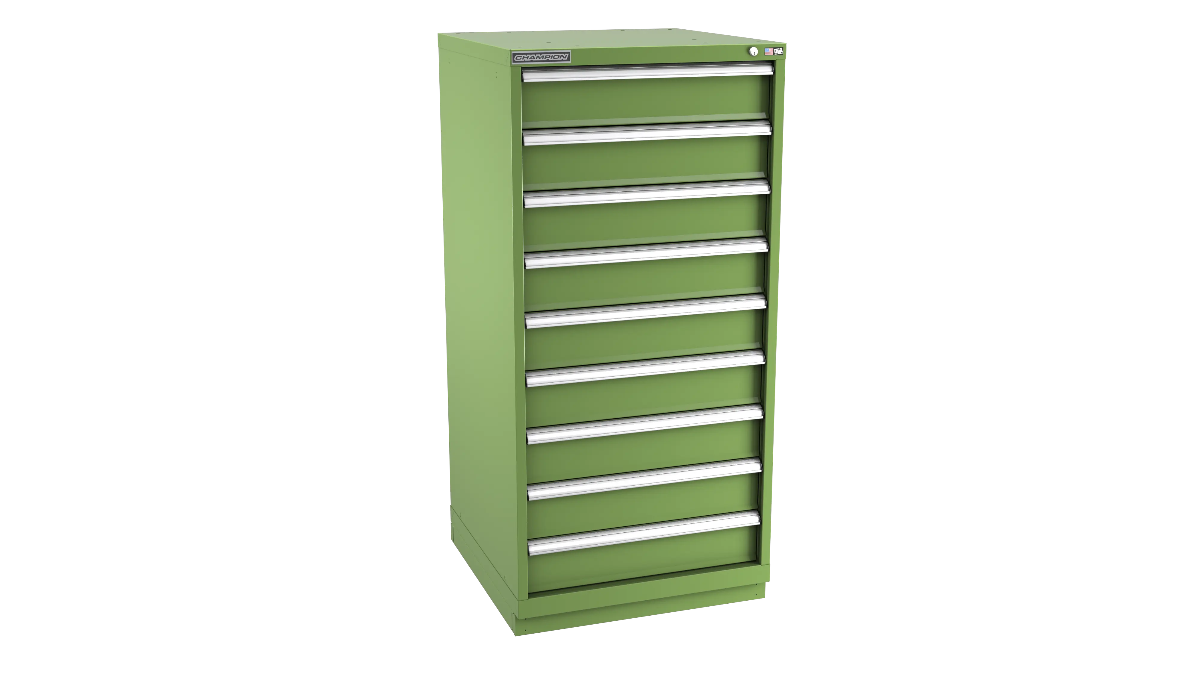 Champion Tool 9-Drawer Modular Cabinet, 28-1/4 W x 59-1/2 H x 22-1/2 D in - CM SWS2700-0901-ILC-FTB Champion Tool Storage