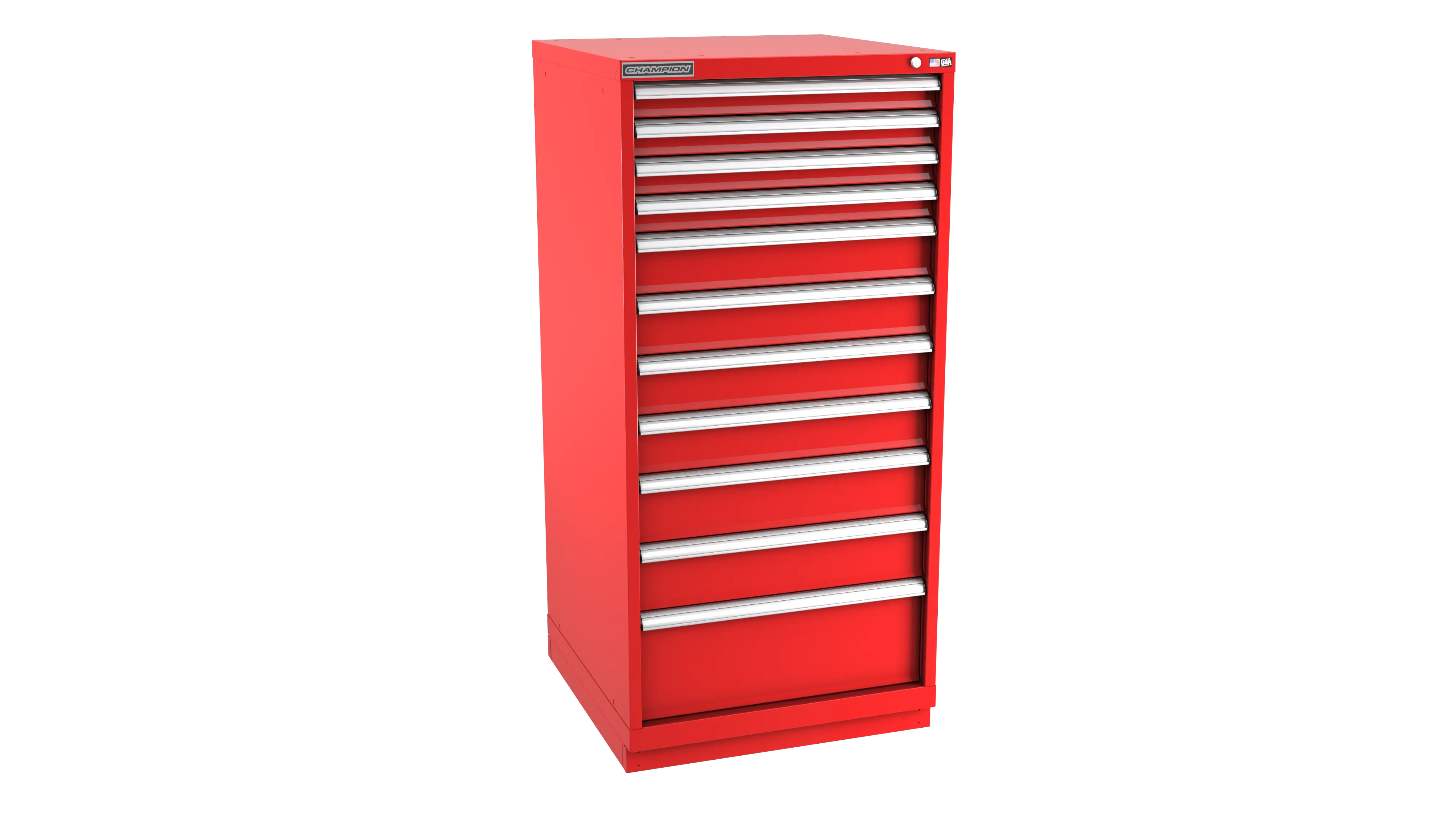 Champion Tool 11-Drawer Modular Cabinet, 28-1/4 W x 59-1/2 H x 22-1/2 D in - CM SWS2700-1101-ILC-FTB Champion Tool Storage