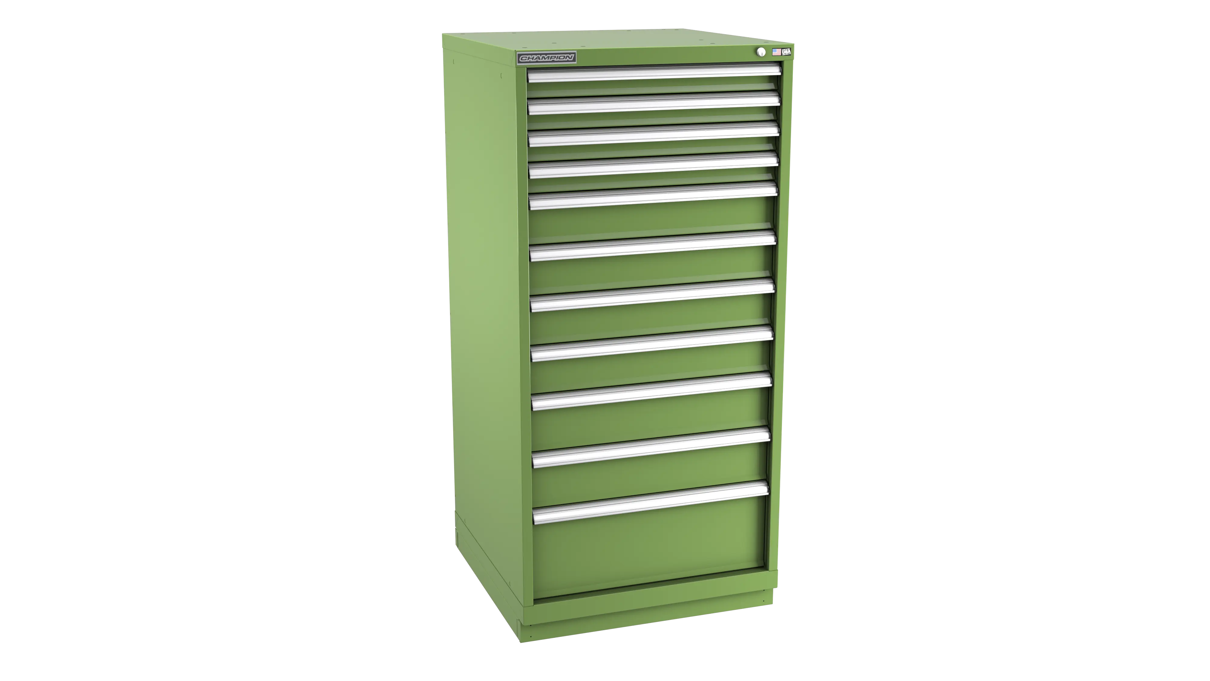 Champion Tool 11-Drawer Modular Cabinet, 28-1/4 W x 59-1/2 H x 22-1/2 D in - CM SWS2700-1101-ILC-FTB Champion Tool Storage