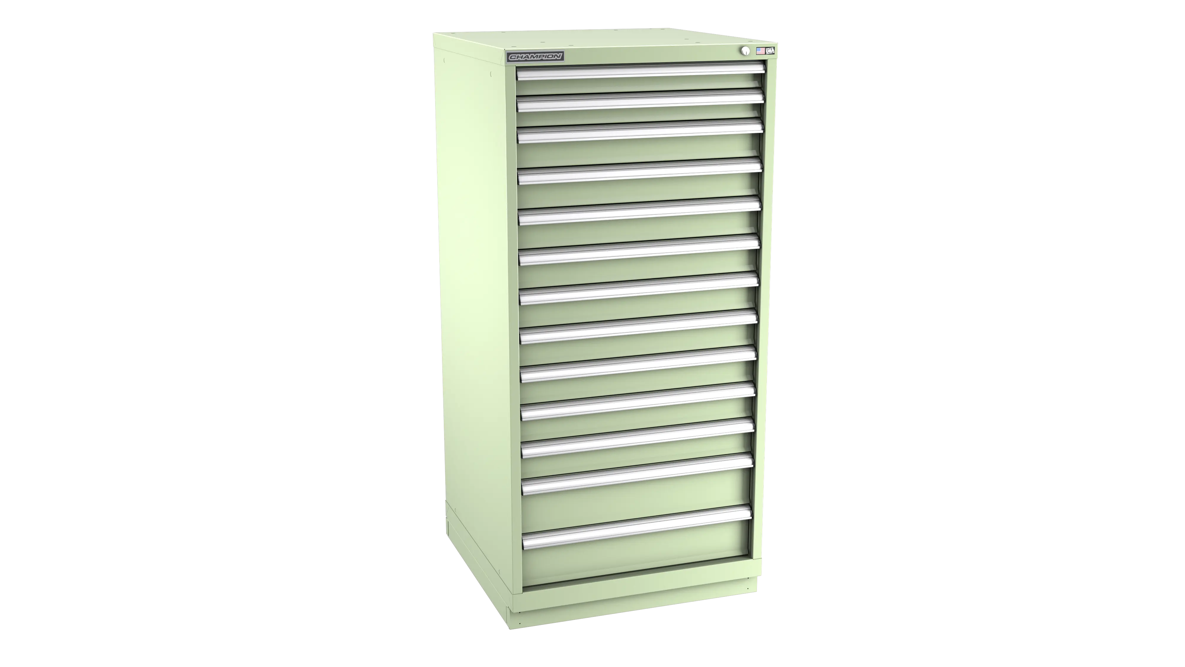 Champion Tool 13-Drawer Modular Cabinet, 28-1/4 W x 59-1/2 H x 22-1/2 D in - CM SWS2700-1301-ILC-FTB Champion Tool Storage